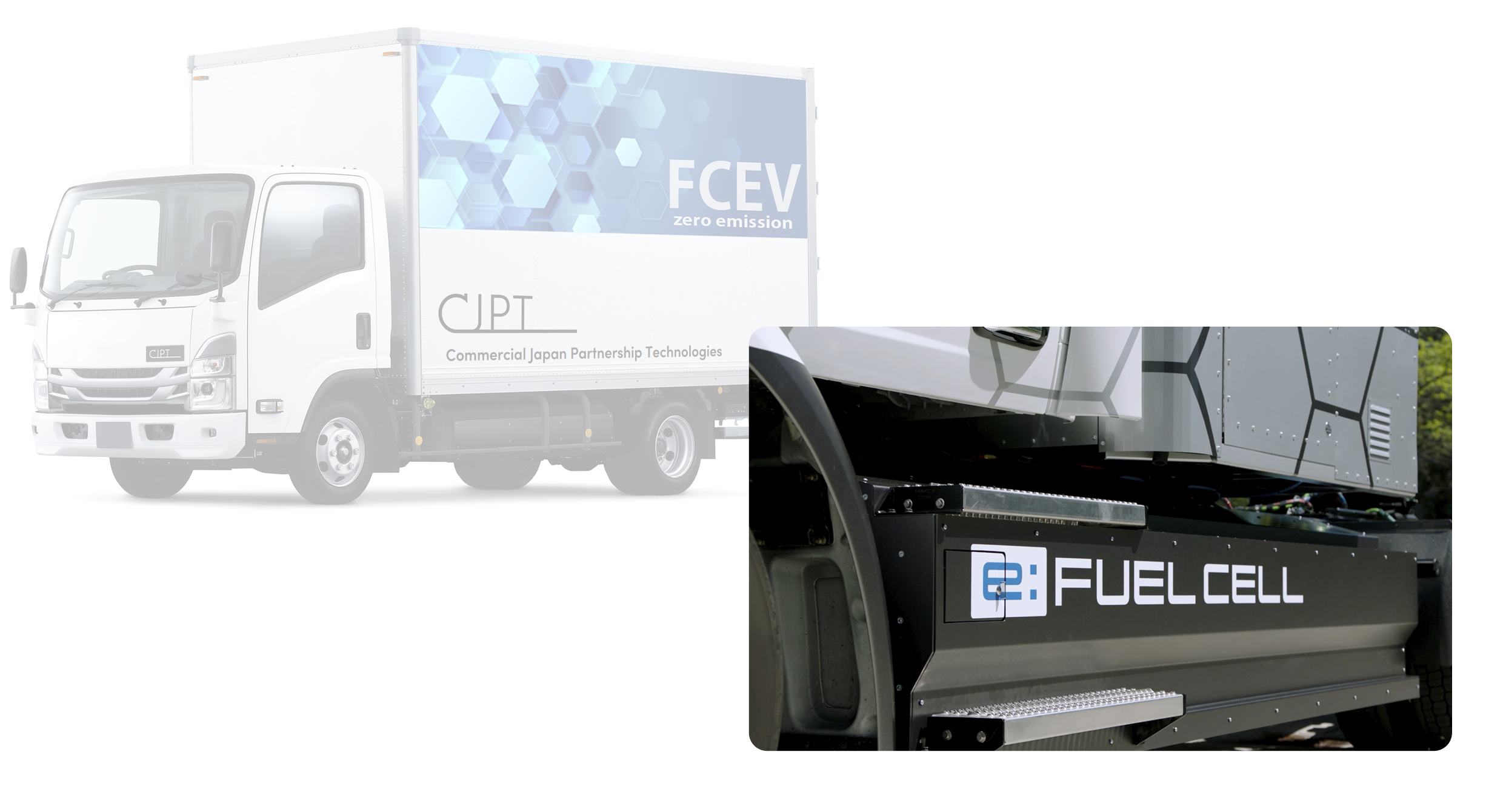 일본에서 개발 및 실증 중인 수소전기트럭의 모습