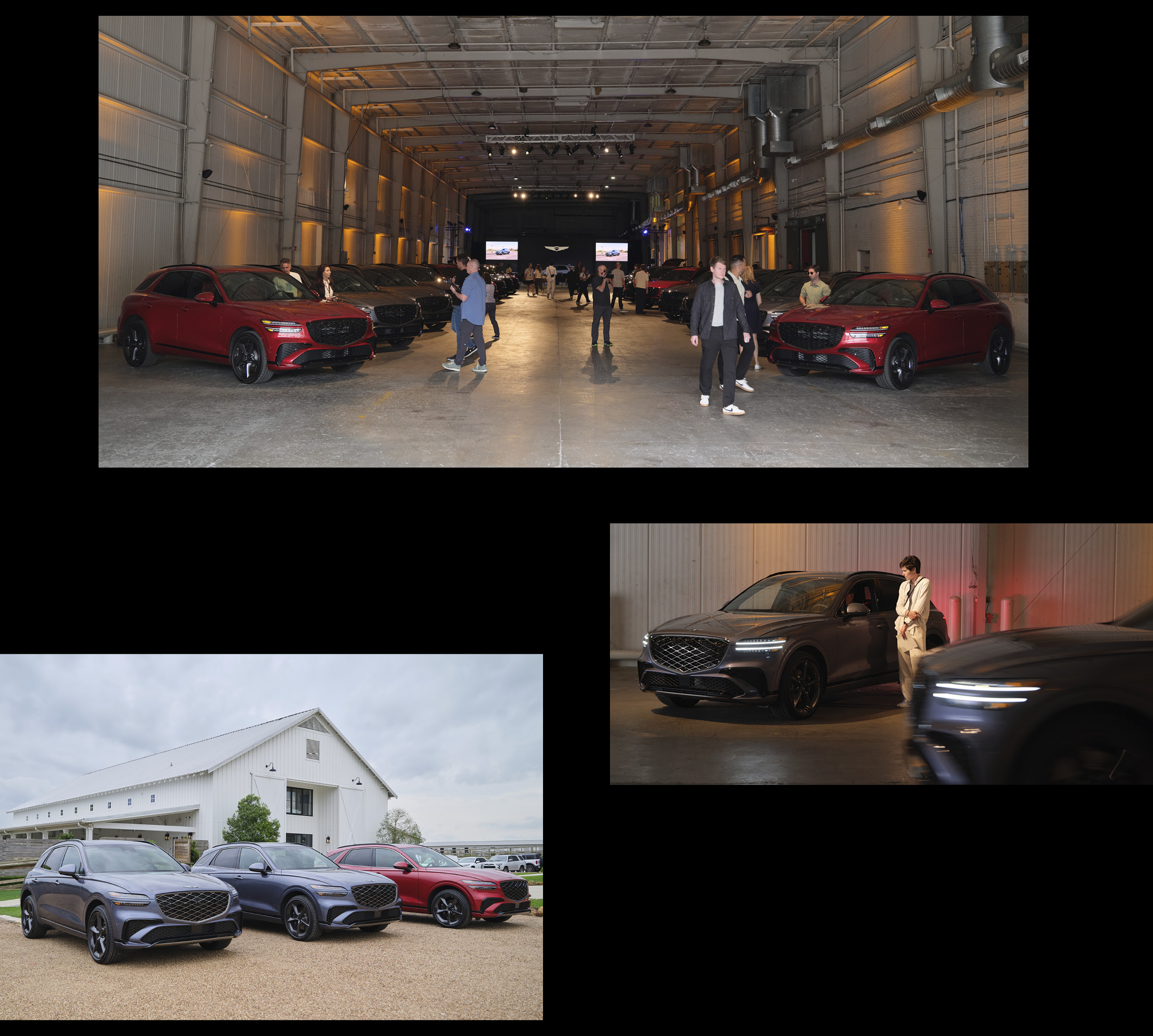 Scenes from the GV70 test drive event