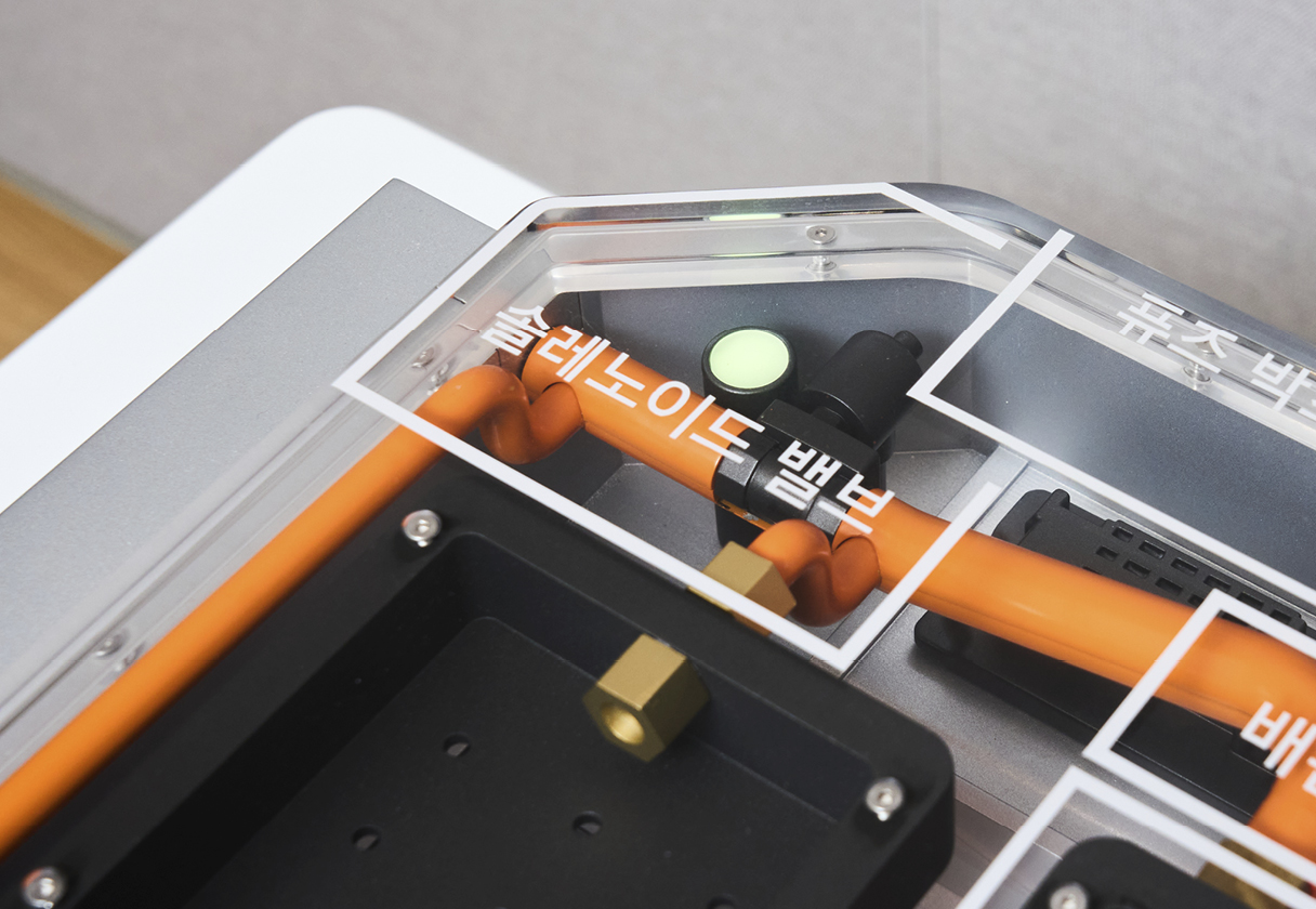 배터리 셀 자동 소화 시스템 내부