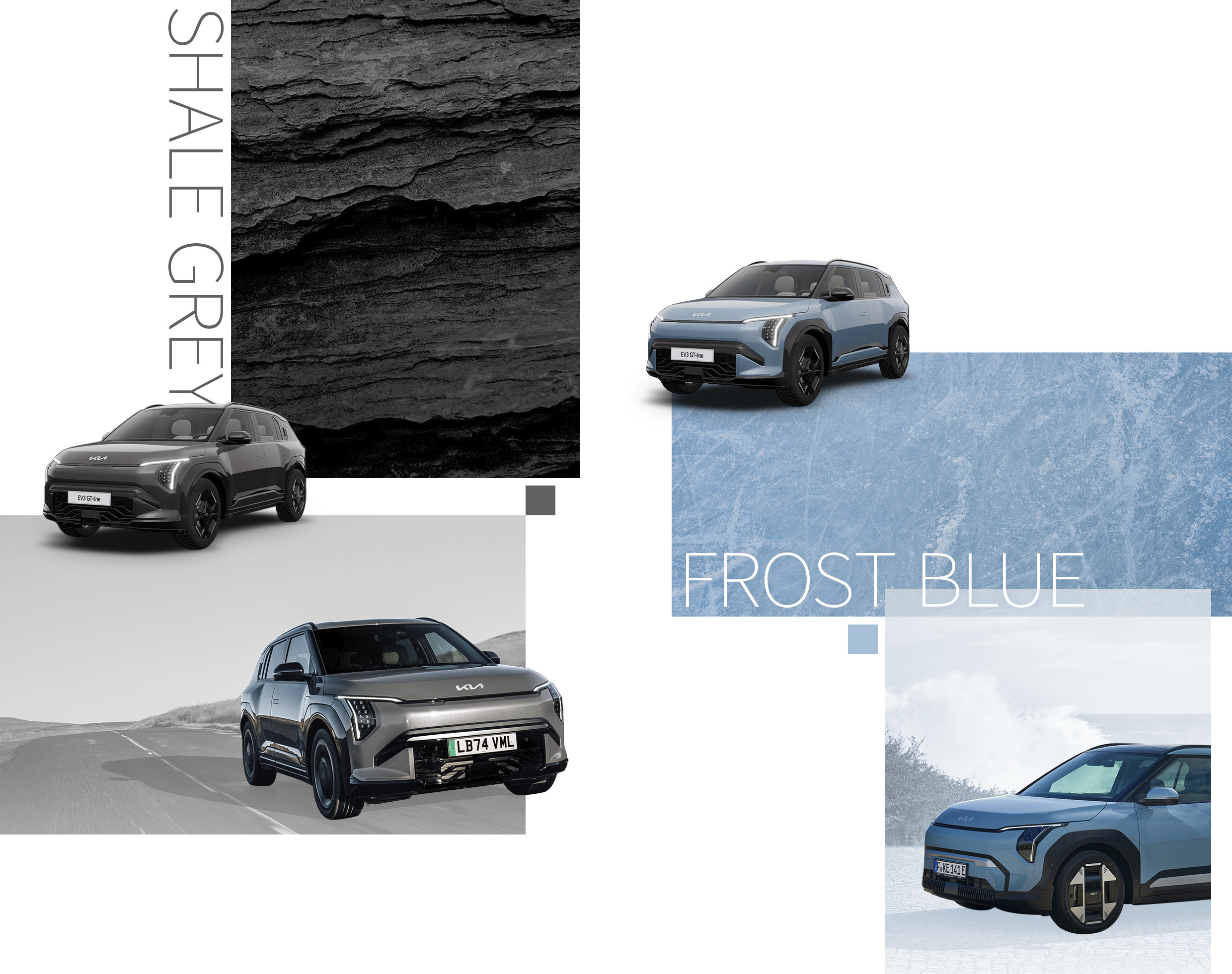 기아 EV3 셰일 그레이 프로스트 블루