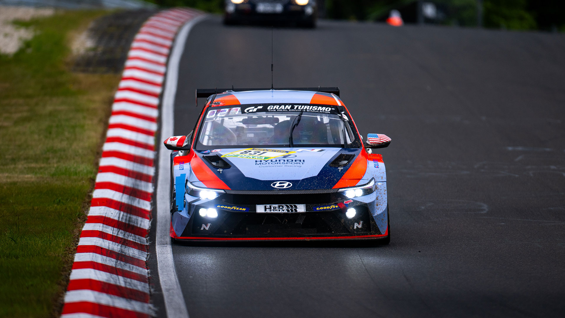 ‘2025 뉘르부르크링 24시 내구레이스’ TCR 클래스에 출전 예정인 현대자동차 아메리카팀의 831번 ‘엘란트라 N TCR’ 경주차량