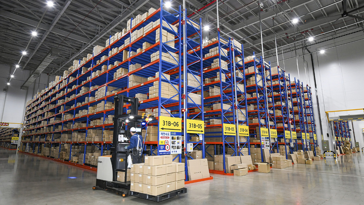 현대모비스 영남물류센터 내부 모습