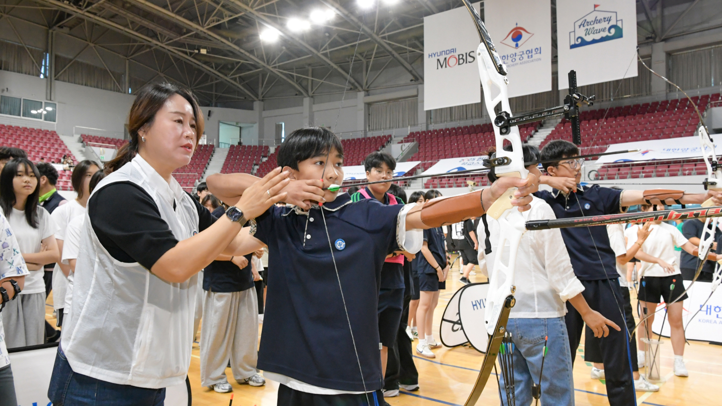 현대모비스, 학교스포츠클럽에 ‘양궁’ 정식종목 추진 앞장선다