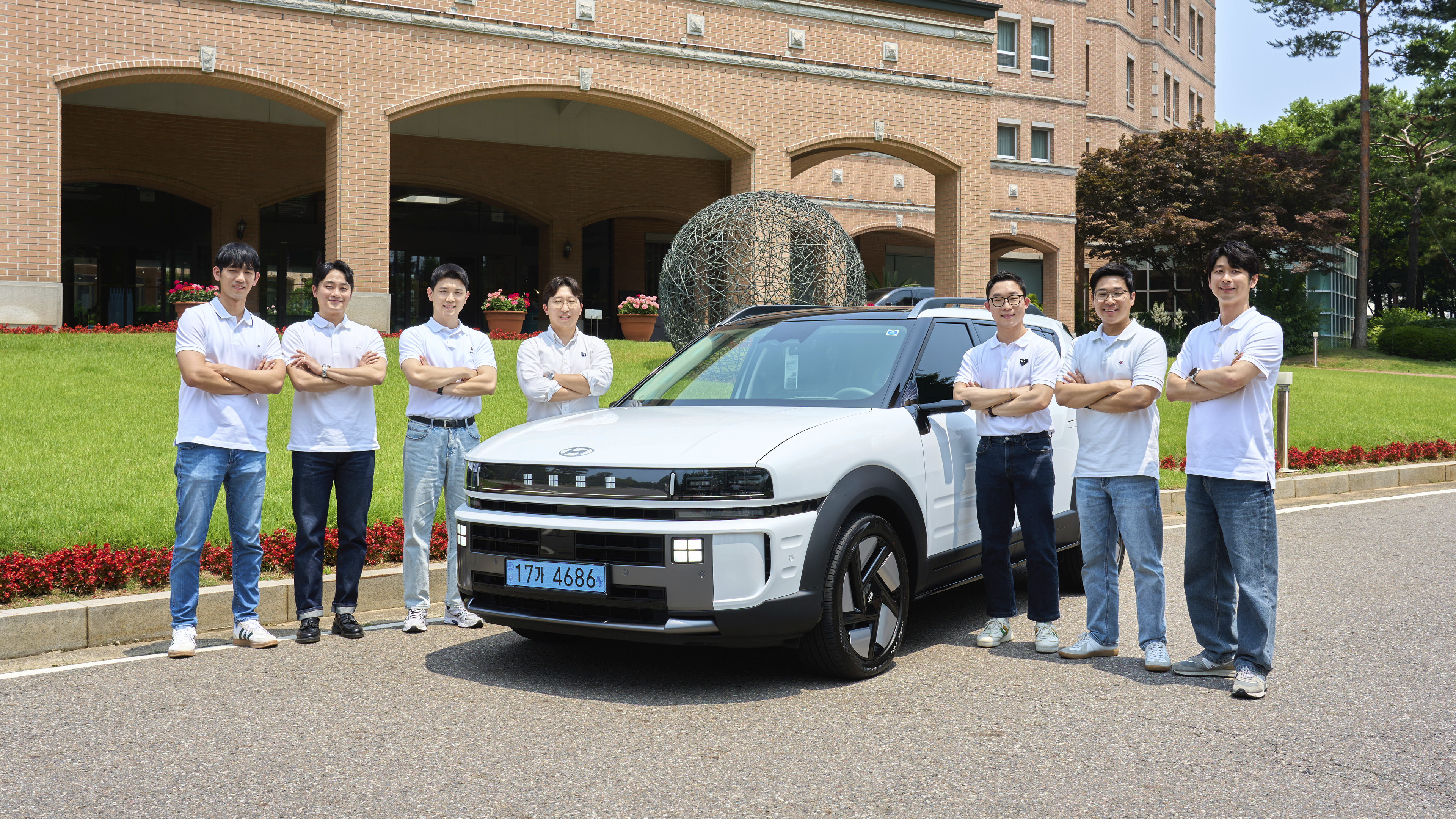 넥쏘 테크토크 행사의 발표를 담당한 현대차 연구원들