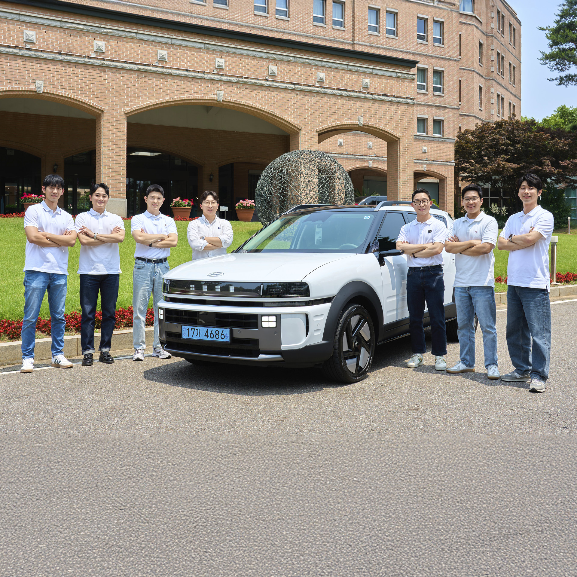 넥쏘 테크토크 행사의 발표를 담당한 현대차 연구원들
