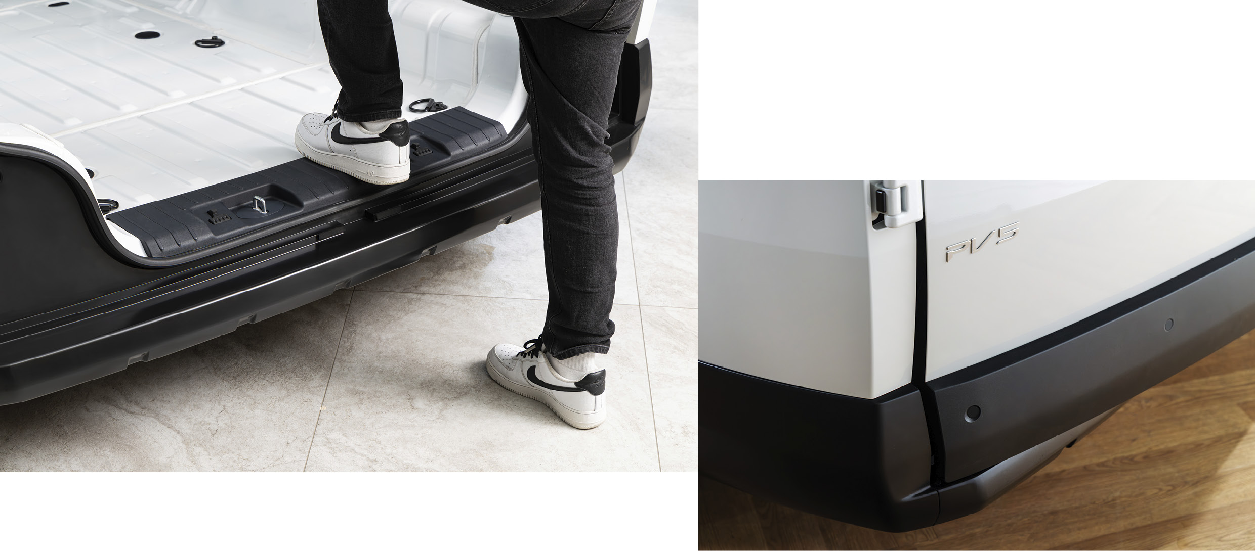 PV5 카고의 낮은 적재고를 보여주는 모습