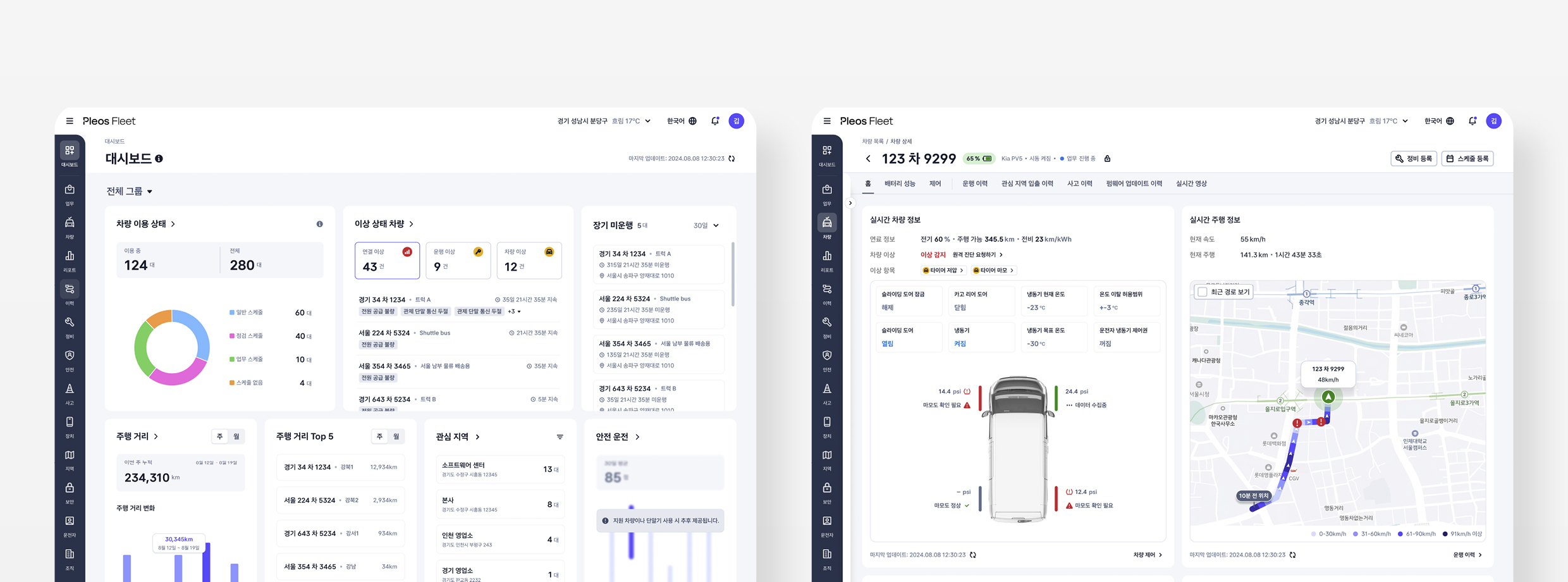 더 기아 PV5에 적용된 플레오스 플릿