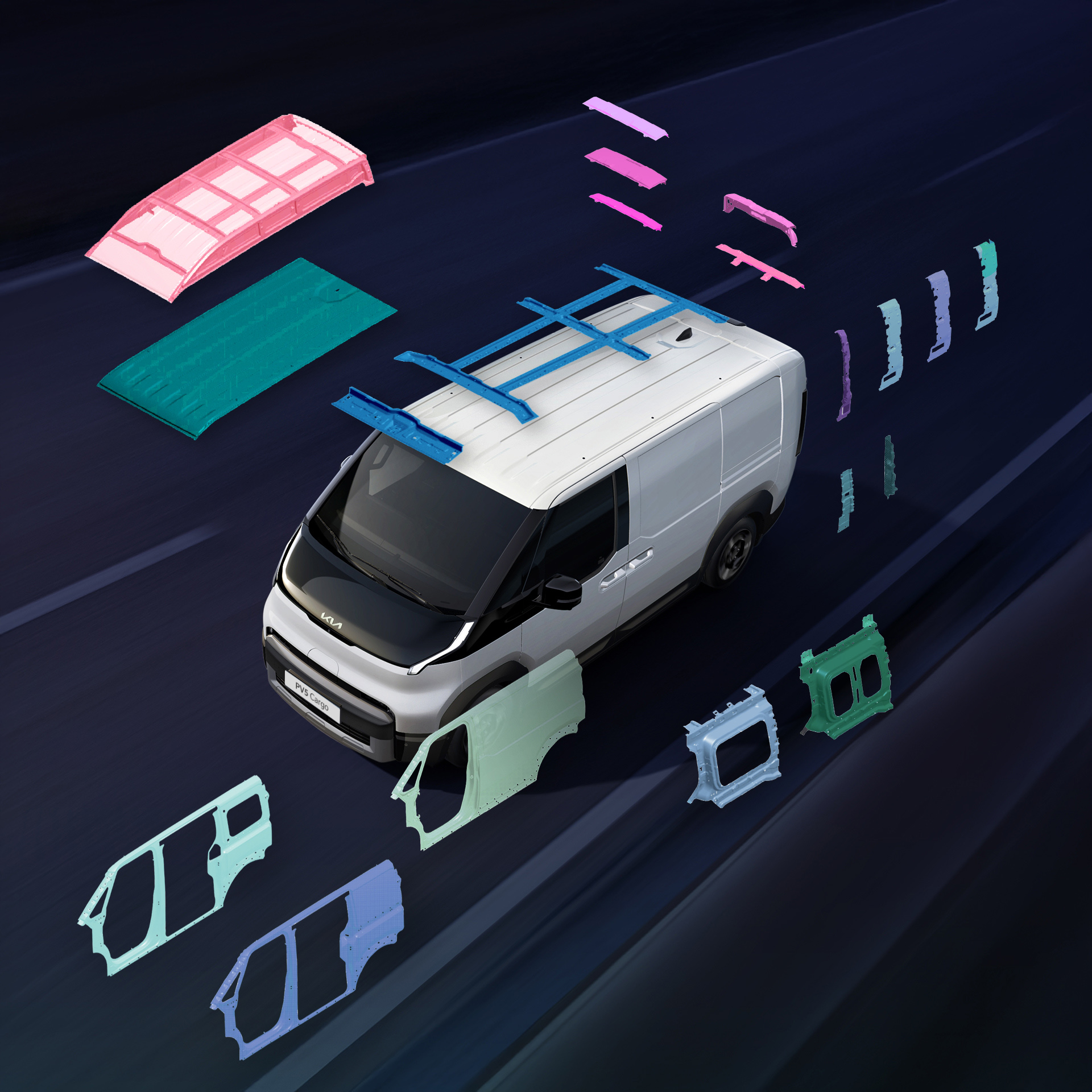 플렉시블 바디 시스템의 개념을 설명하는 그래픽