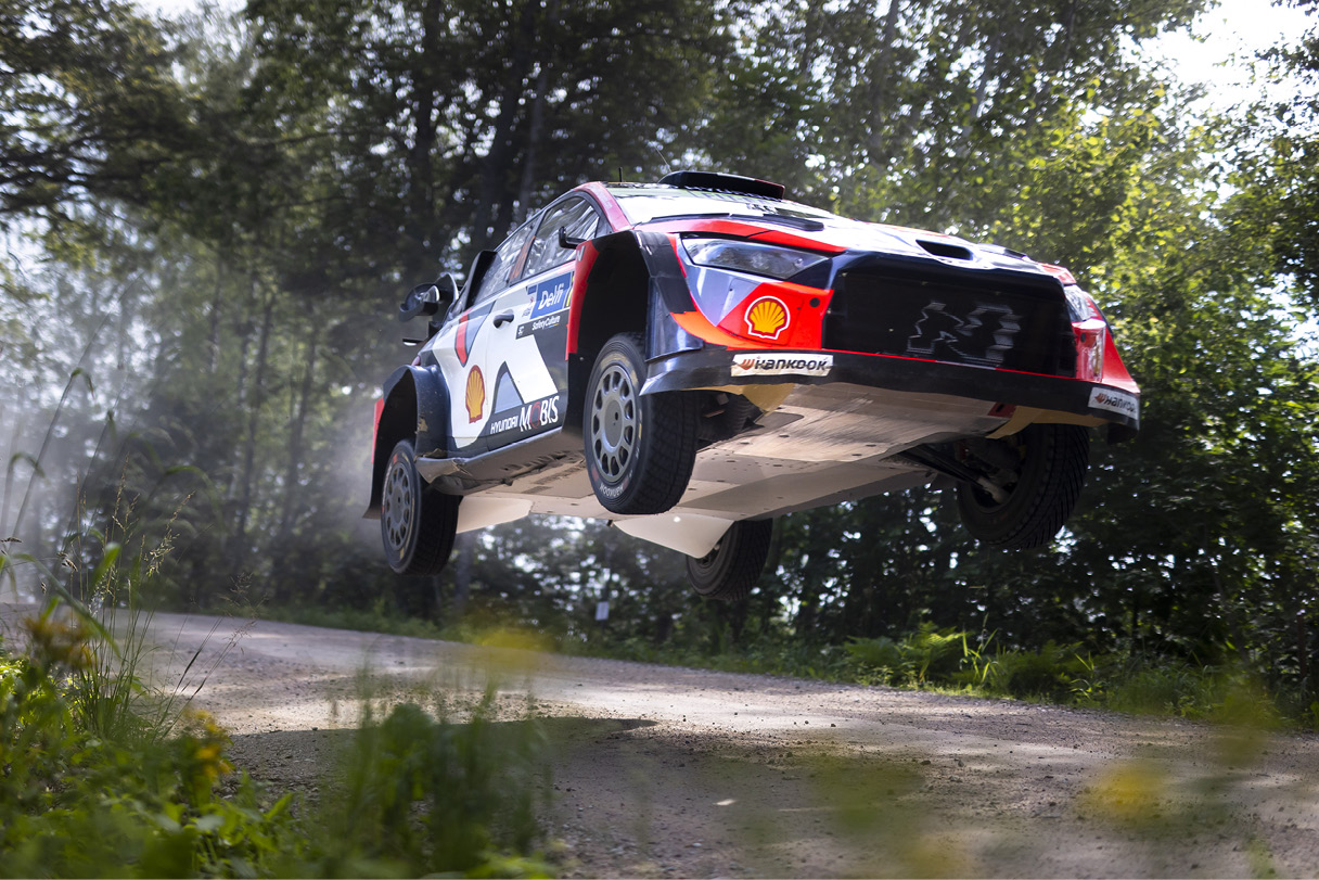 i20 N wrc 랠리카 점프 모습