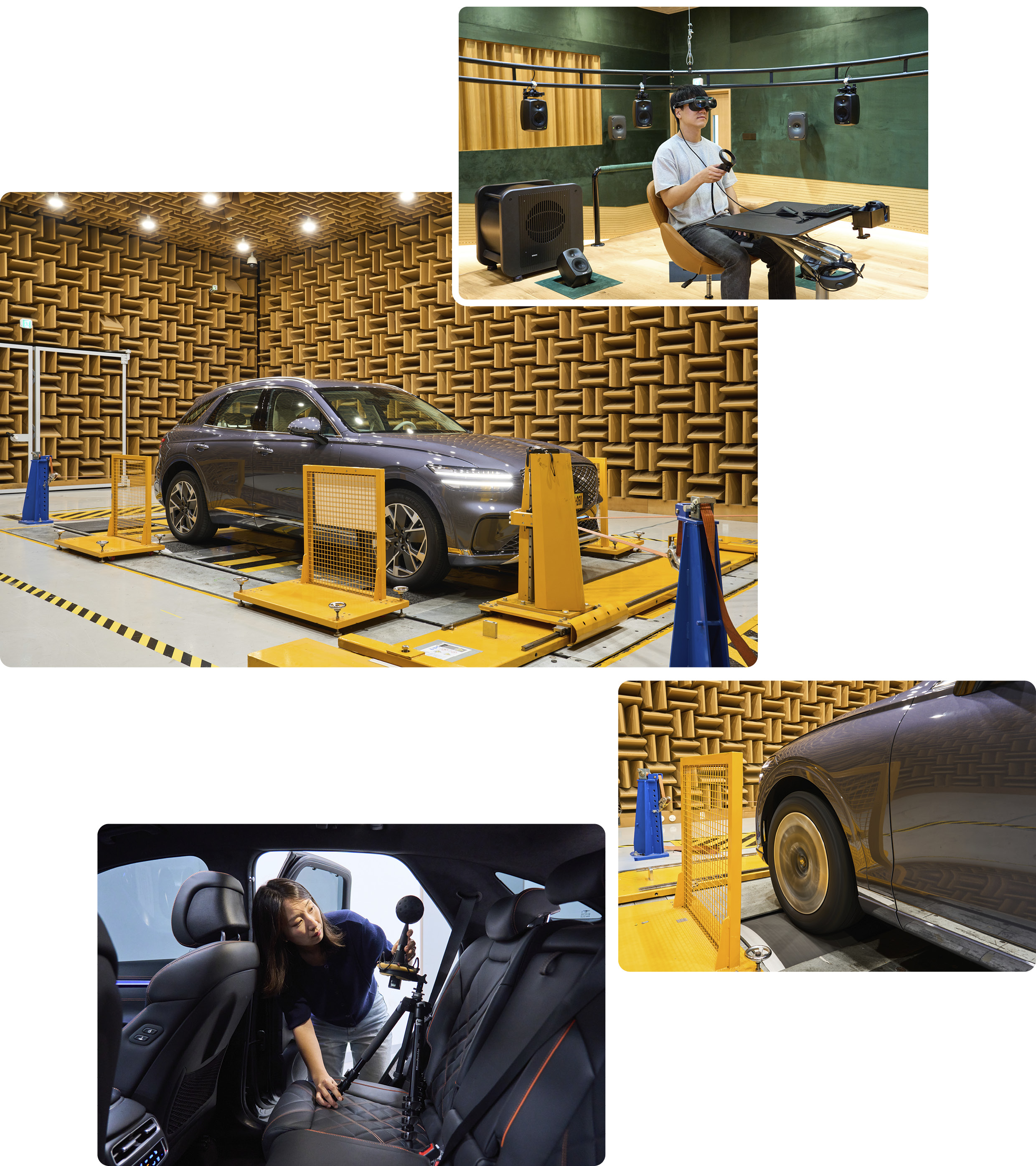 GV70 electric model NVH test and VR test appearance