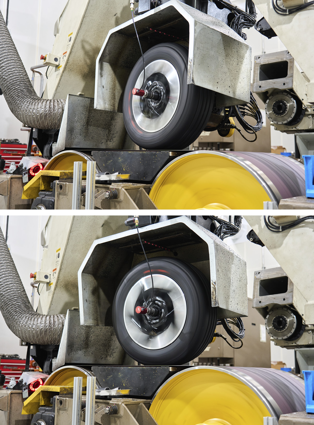 남양연구소의 타이어 특성 시험기