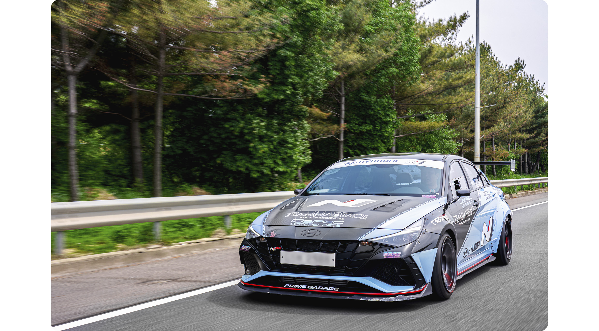 아반떼 N의 모습