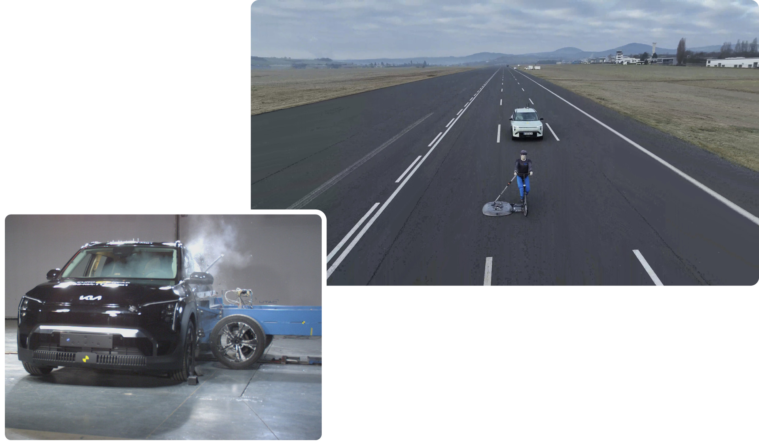 유로 NCAP 안전성 시험 장면