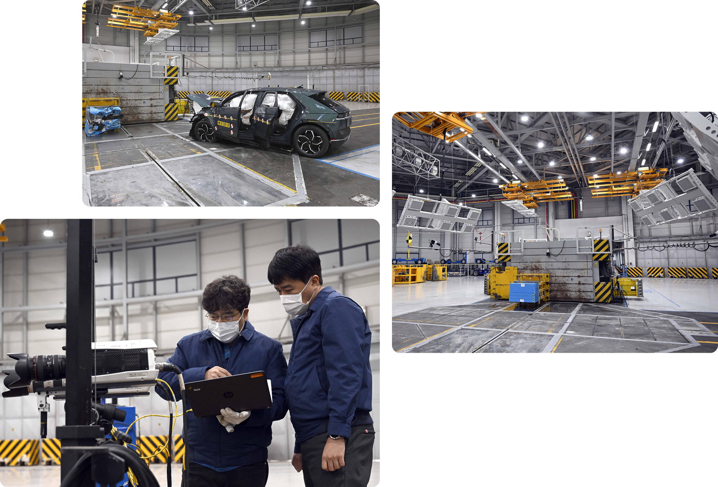 현대차그룹 충돌 안전성 개발 연구 모습