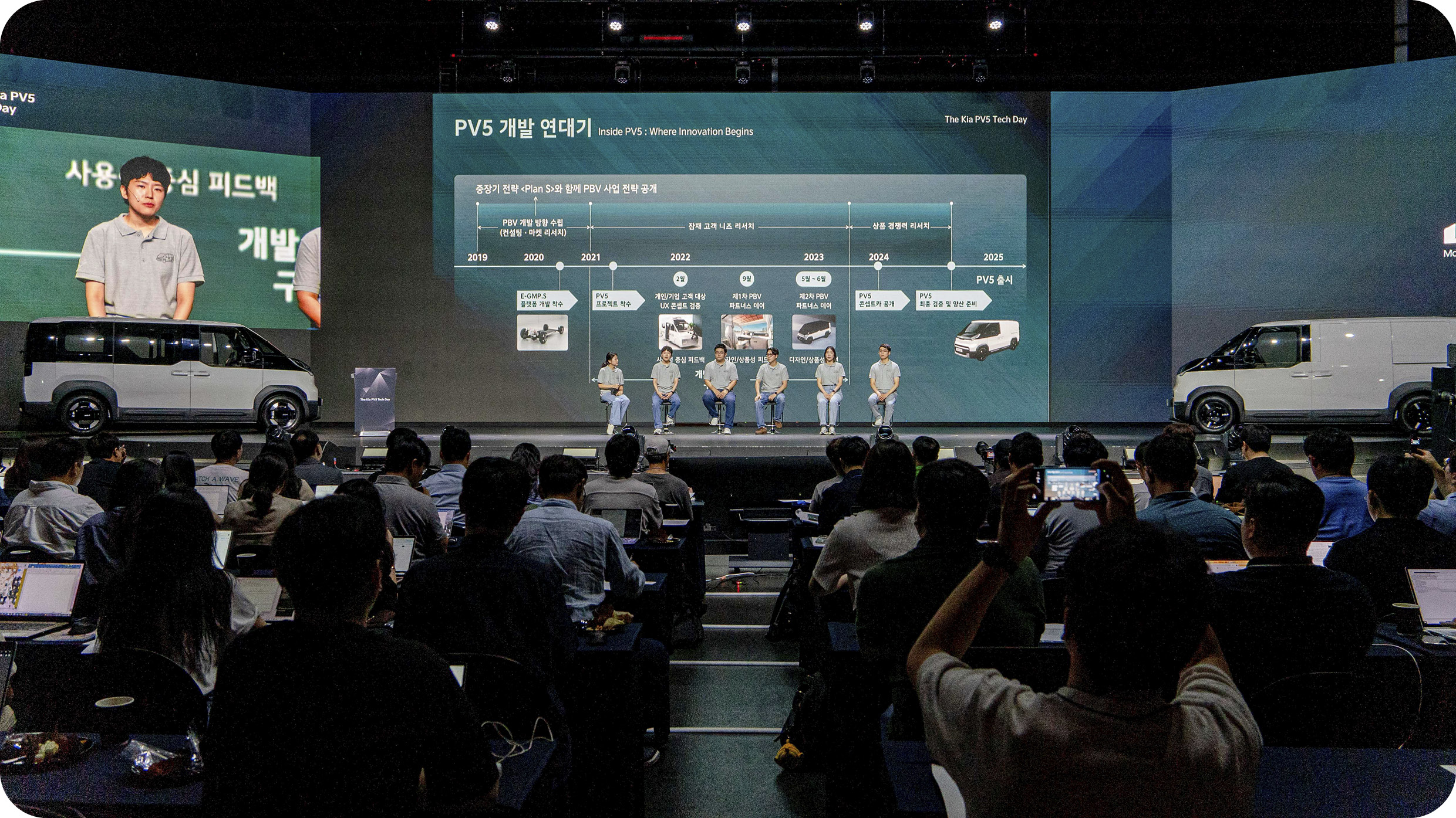기아 PV5 테크데이 행사 현장