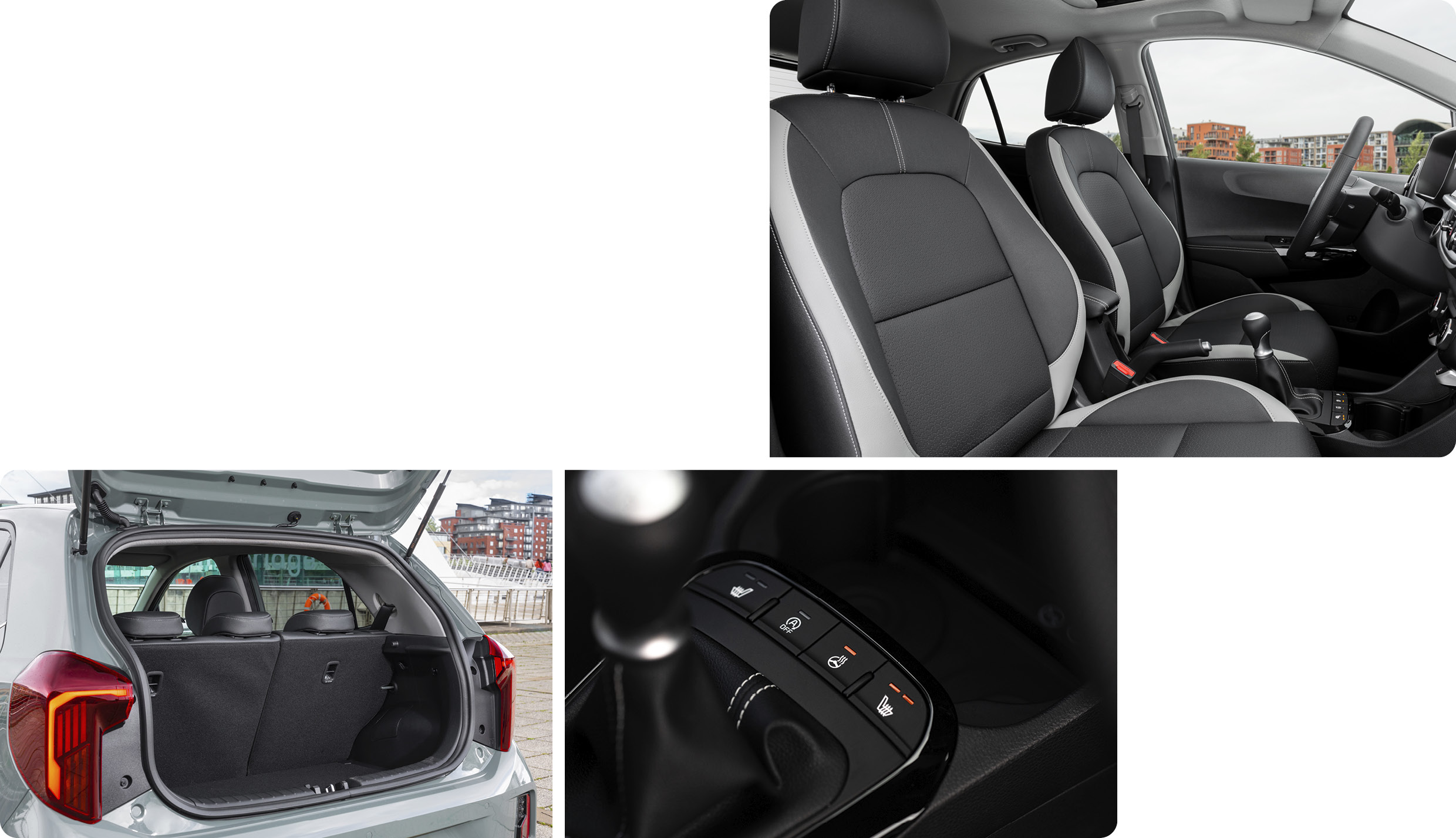 기아 피칸토의 실내 구성요소