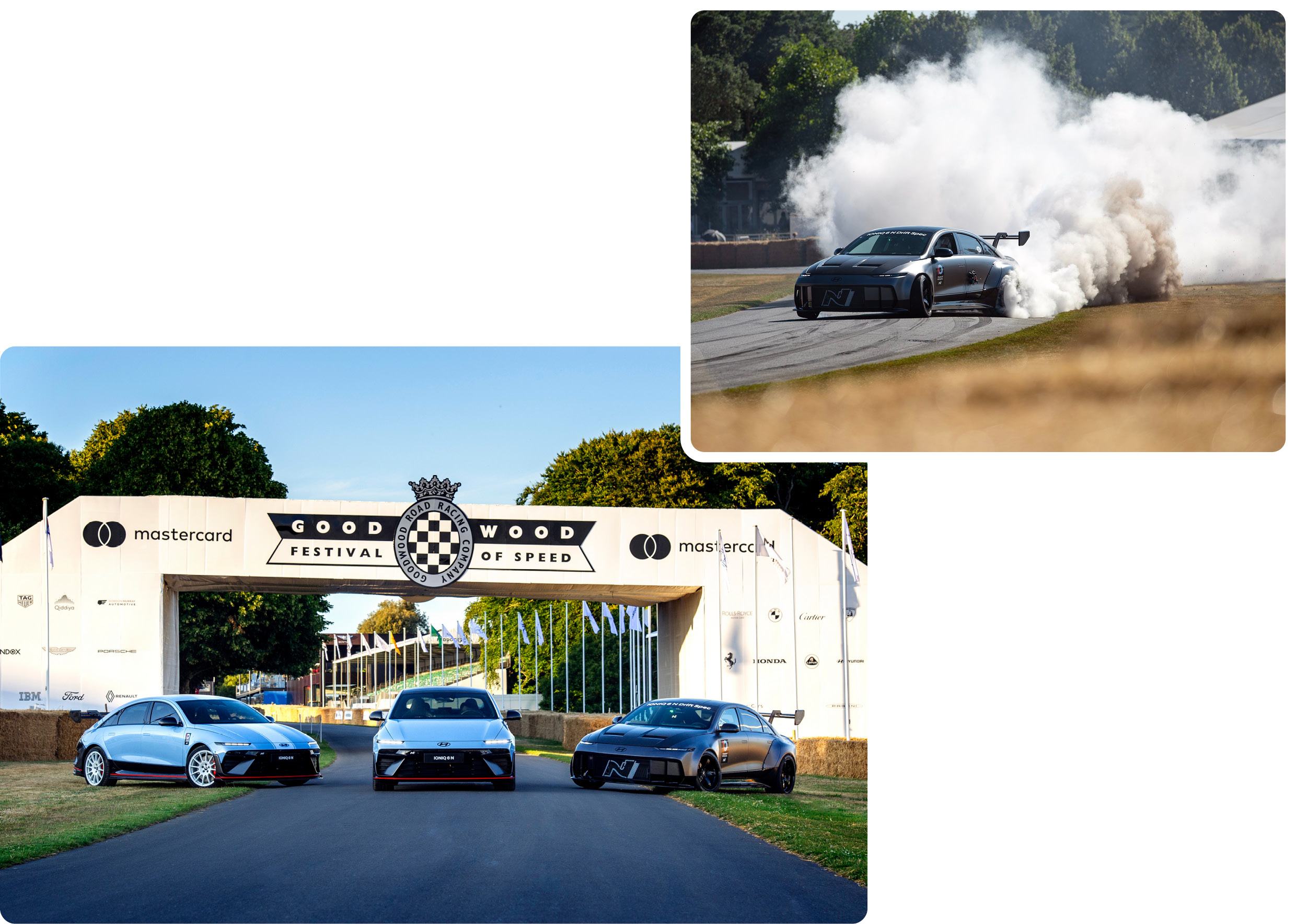 아이오닉 6 N 굿우드 페스티벌 행사 모습