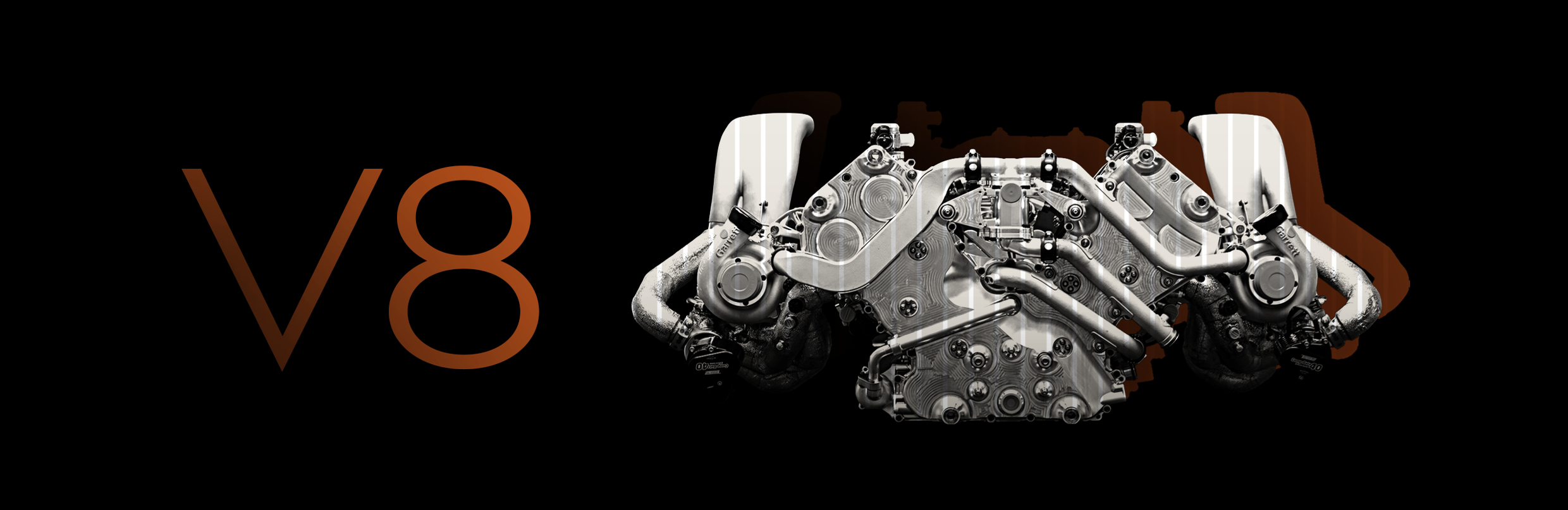 V8 engine installed in the Genesis GMR-001 hypercar