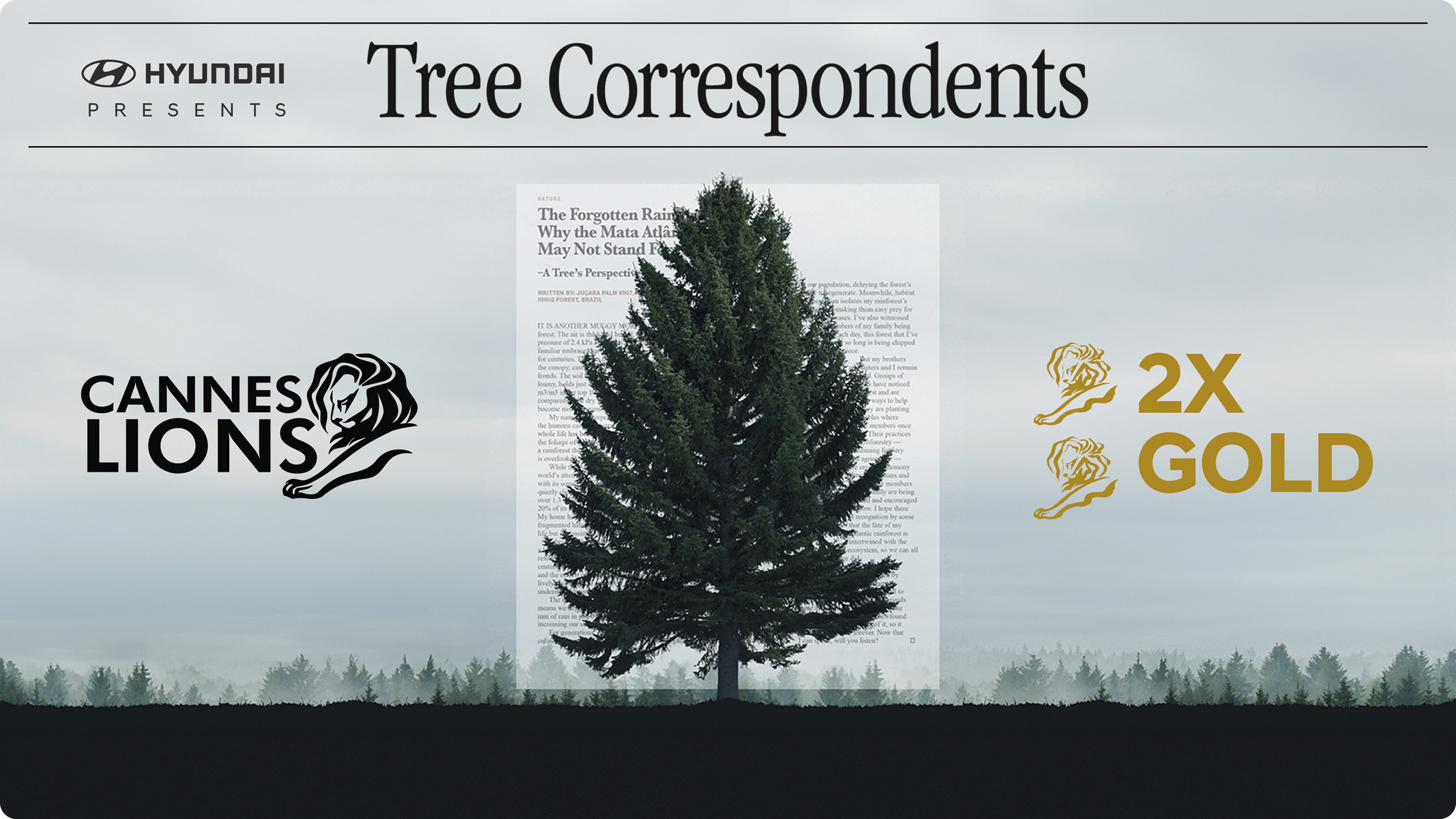 칸 국제 광고제에서 수상한 현대자동차의 나무 특파원 프로젝트