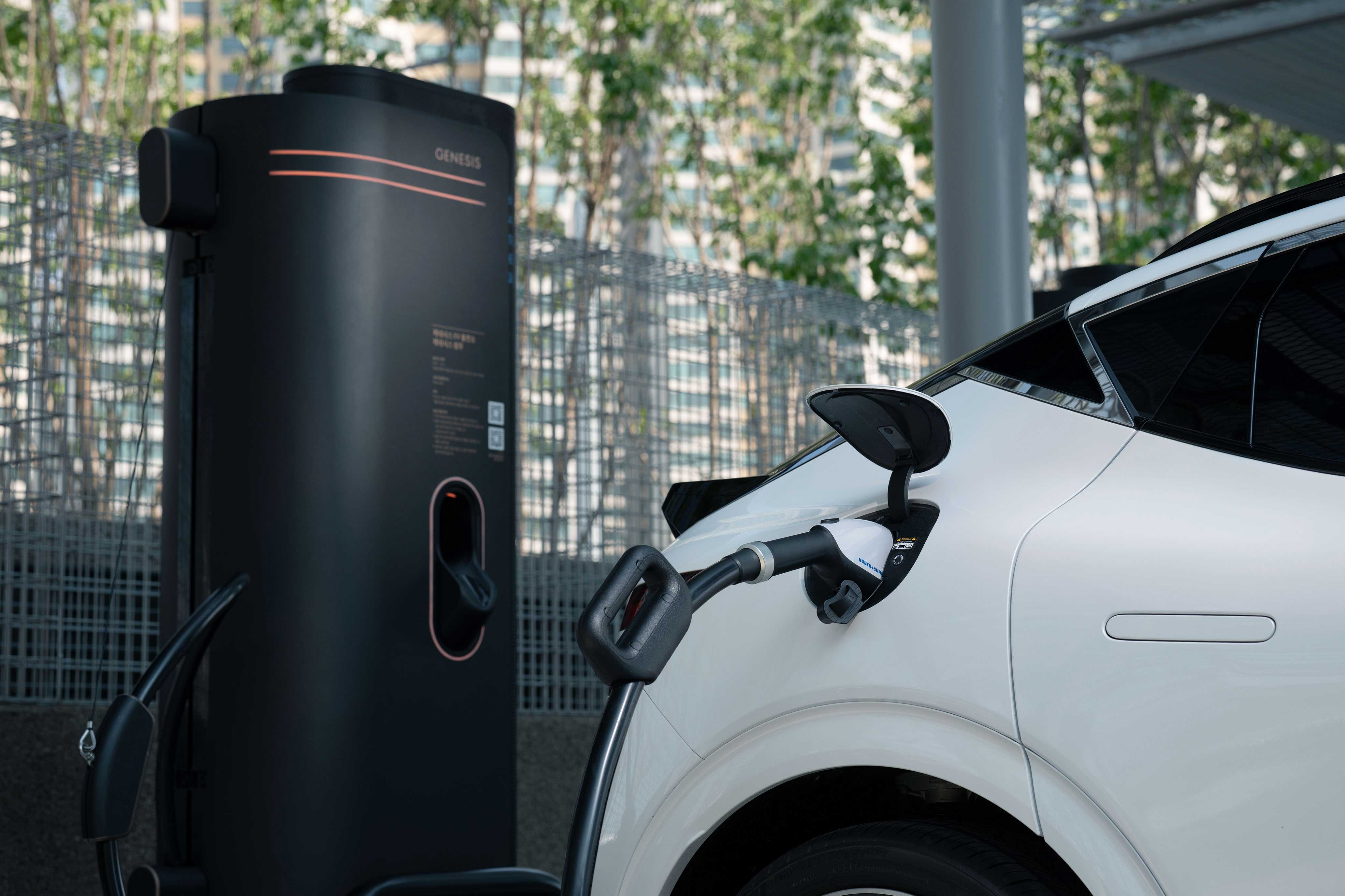 제네시스 청주에서의 GV60_충전