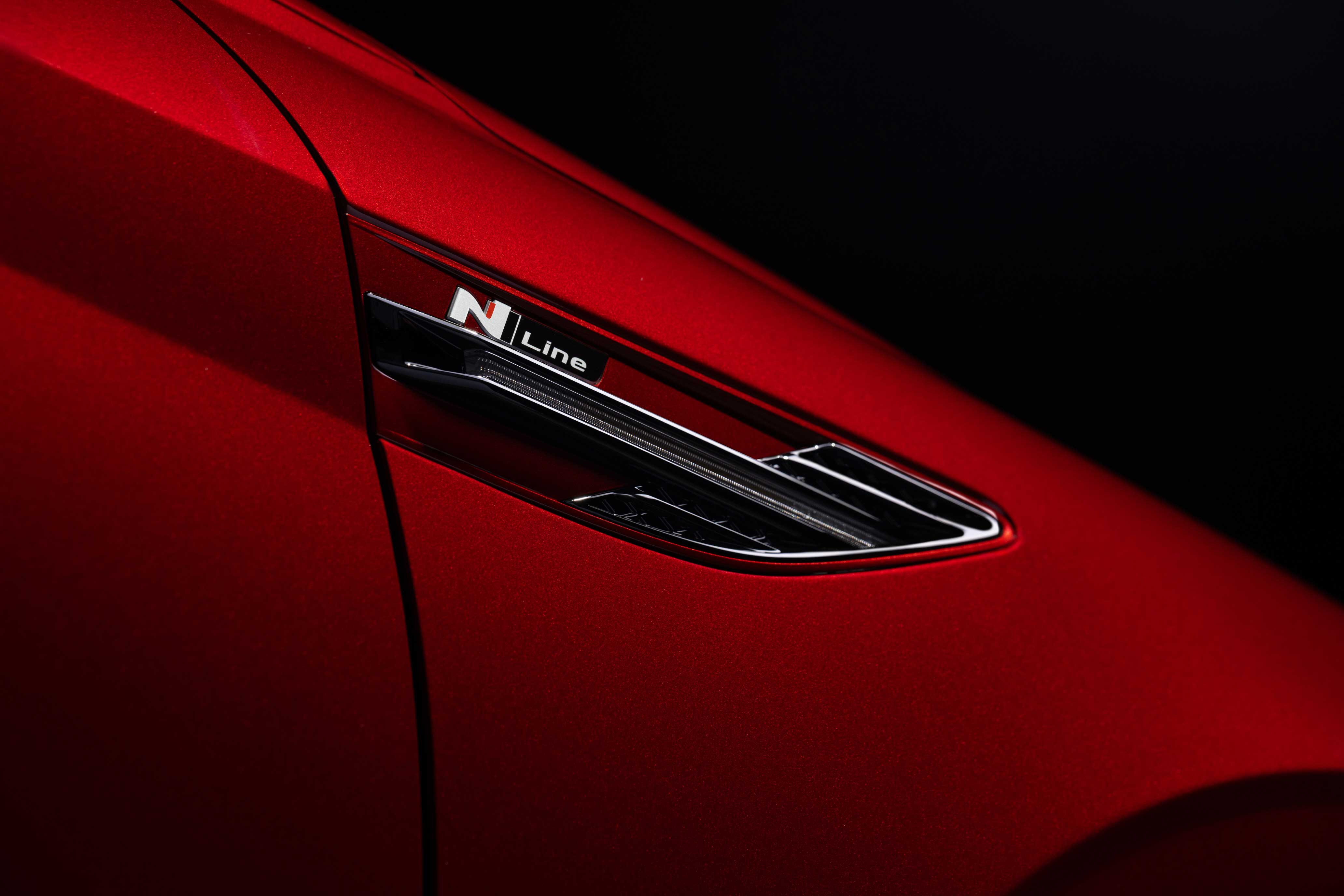 쏘나타 디 엣지 N Line 측면 문양