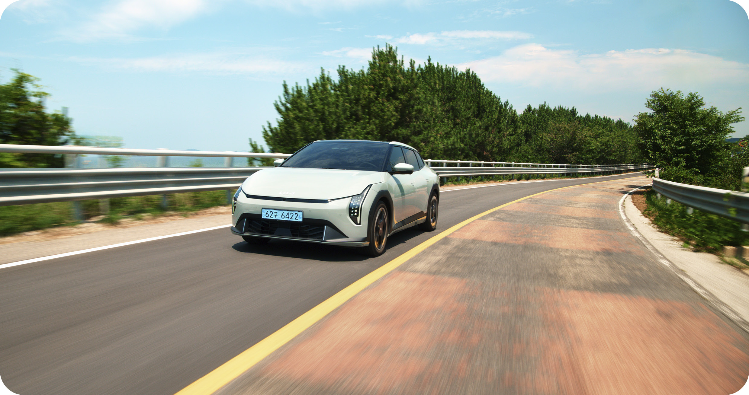EV4 running on the road