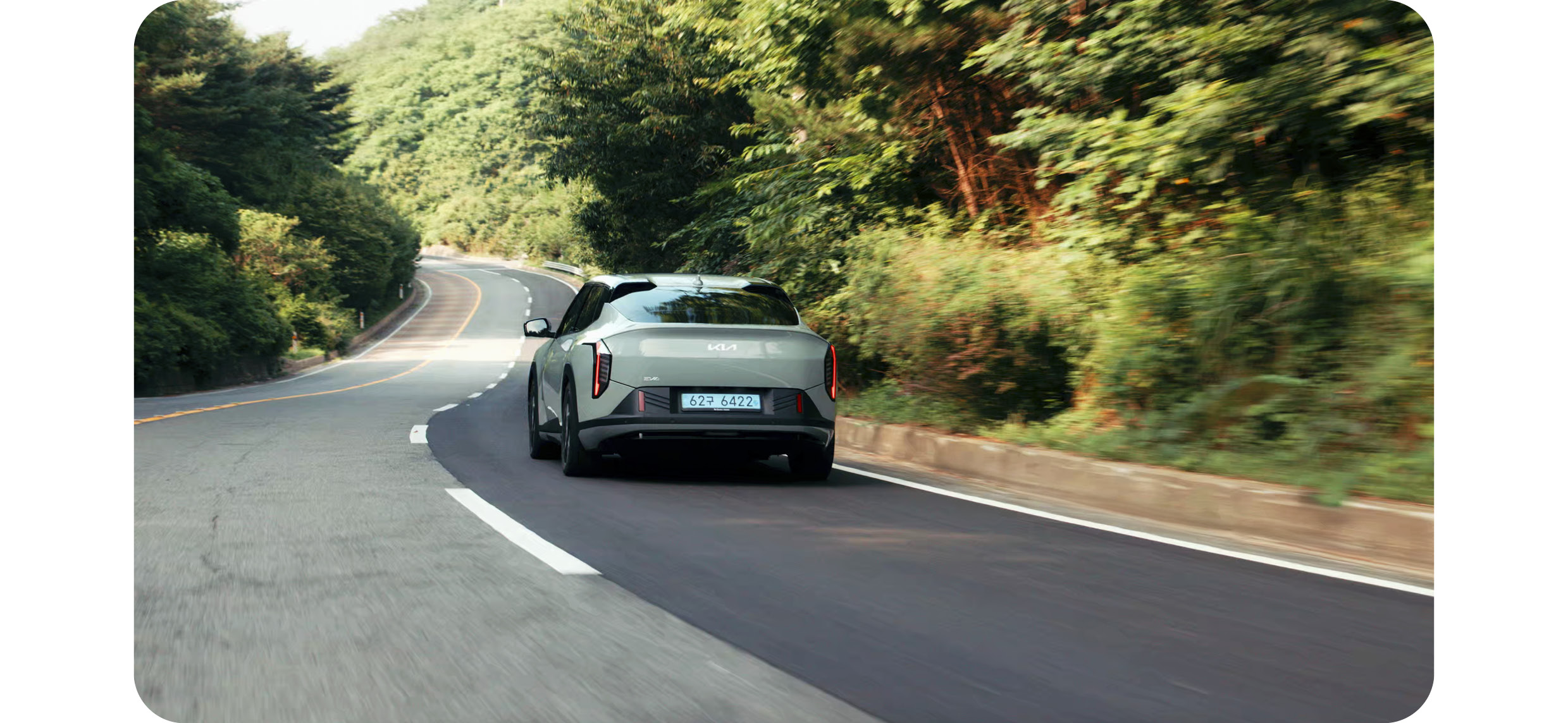 EV4 running on the road