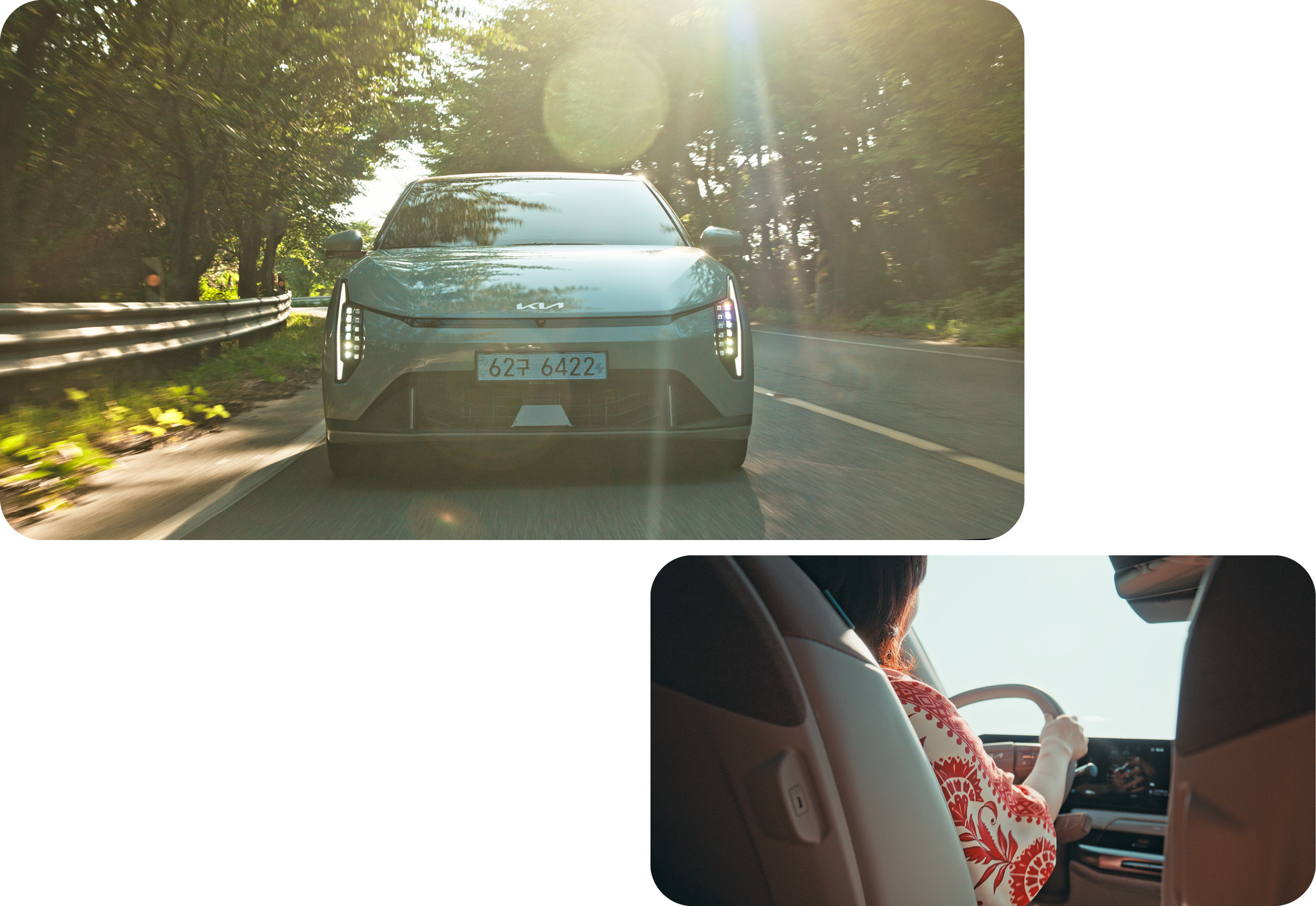 EV4 running on the road