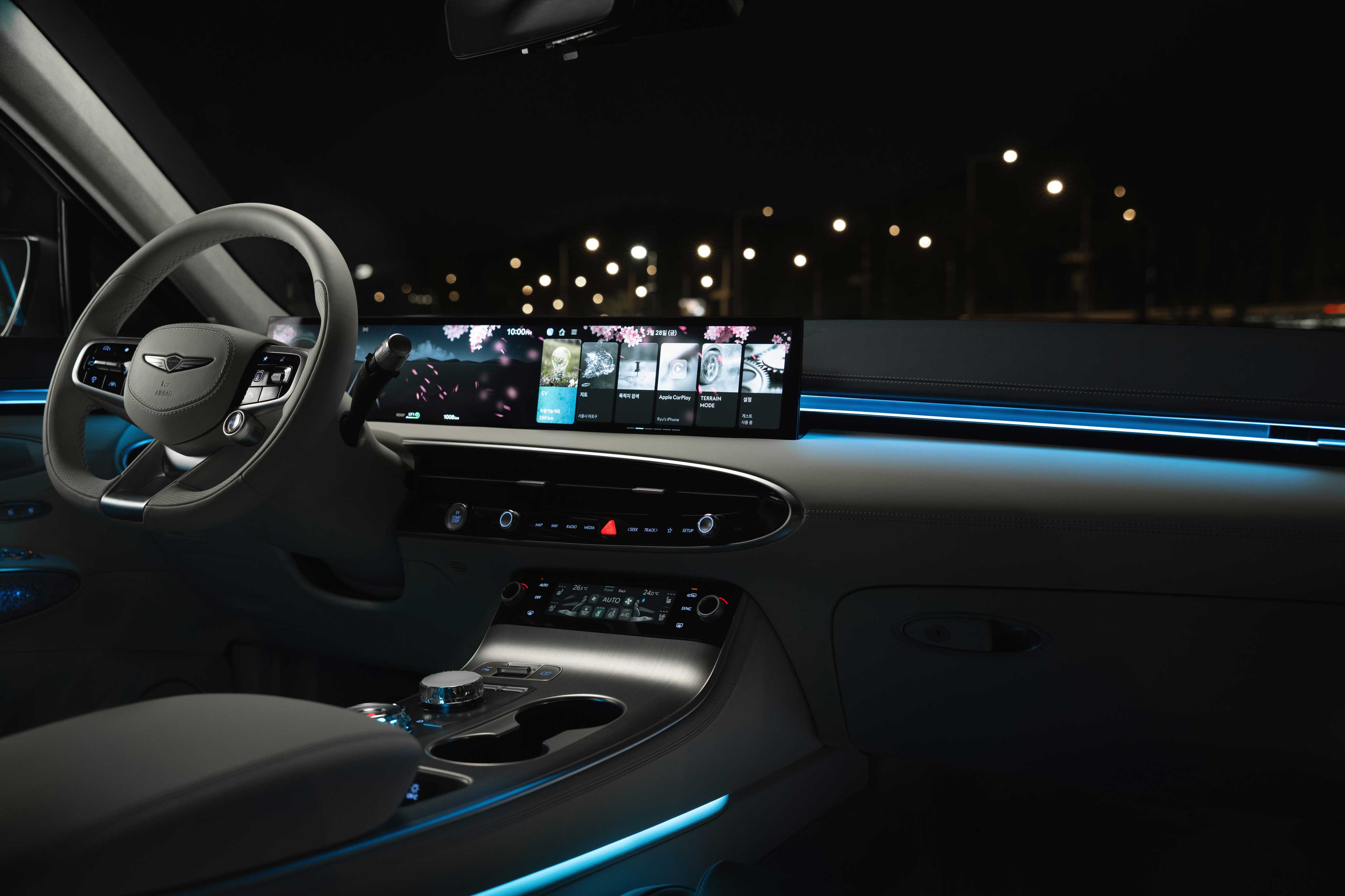 도심 속 GV70 전동화모델_내부 인테리어