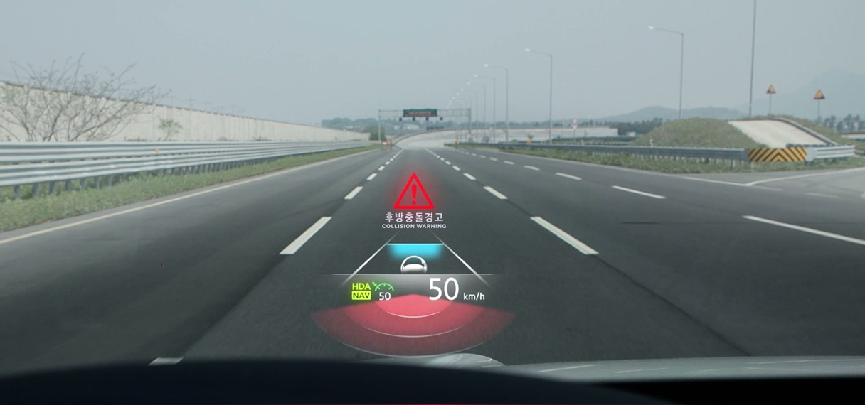 Hyundai Mobis' Active Rear Safety Control in operation