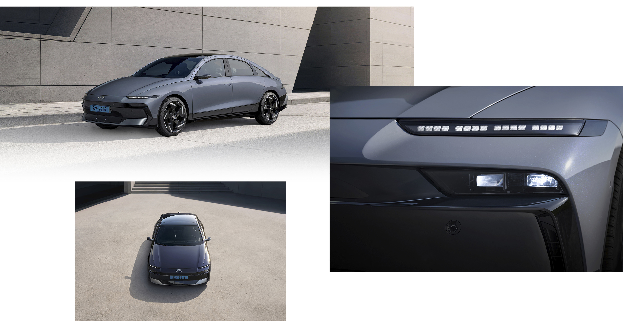 더 뉴 아이오닉 6와 헤드램프 디자인