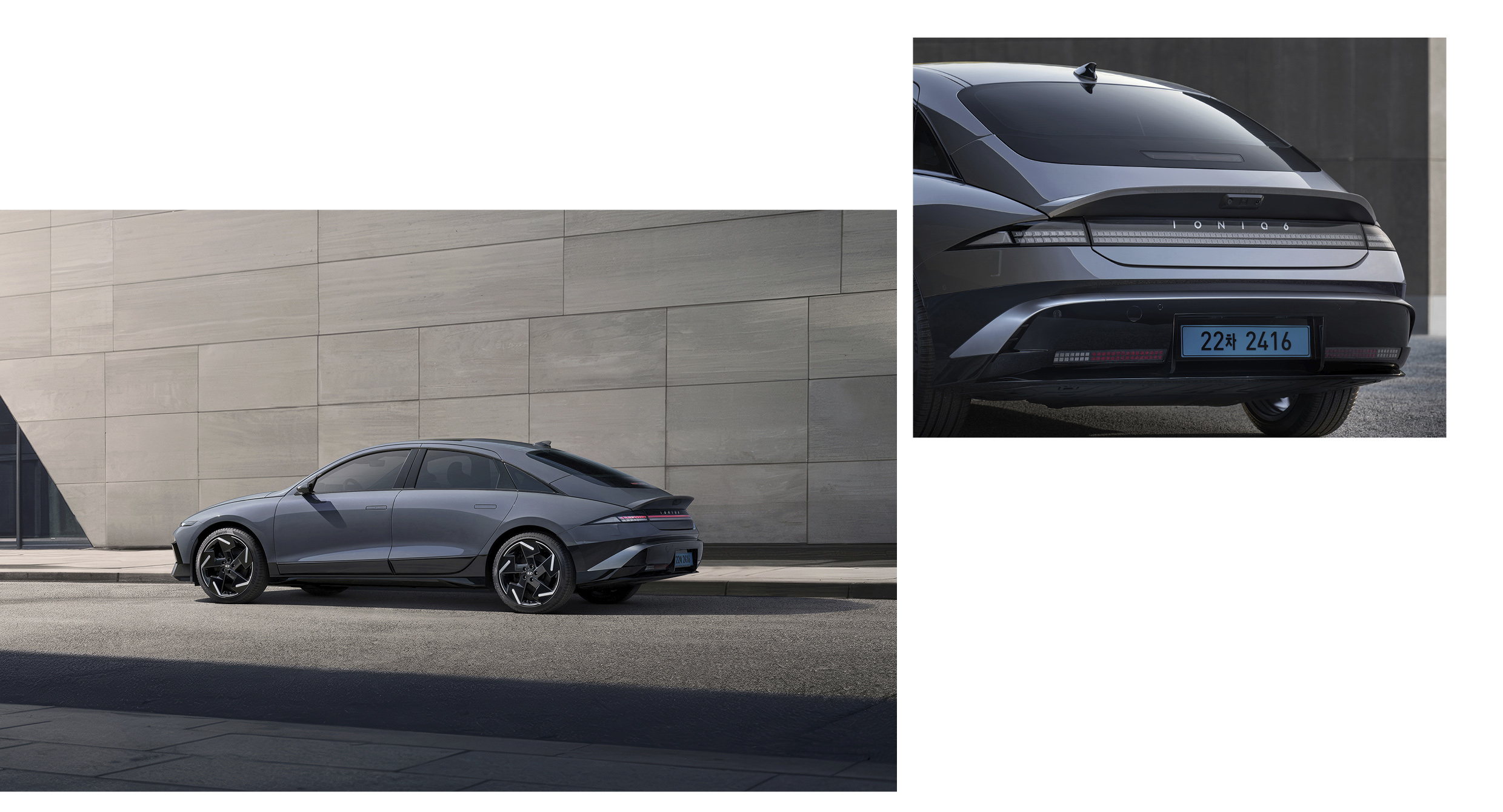 더 뉴 아이오닉 6의 뒷모습