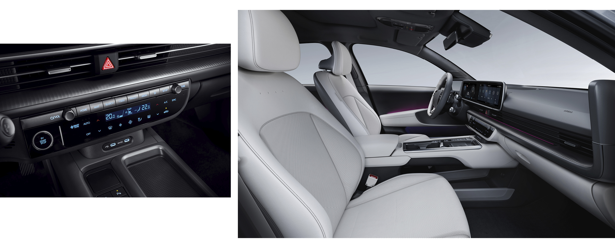 더 뉴 아이오닉 6의 인테리어와 공조 시스템