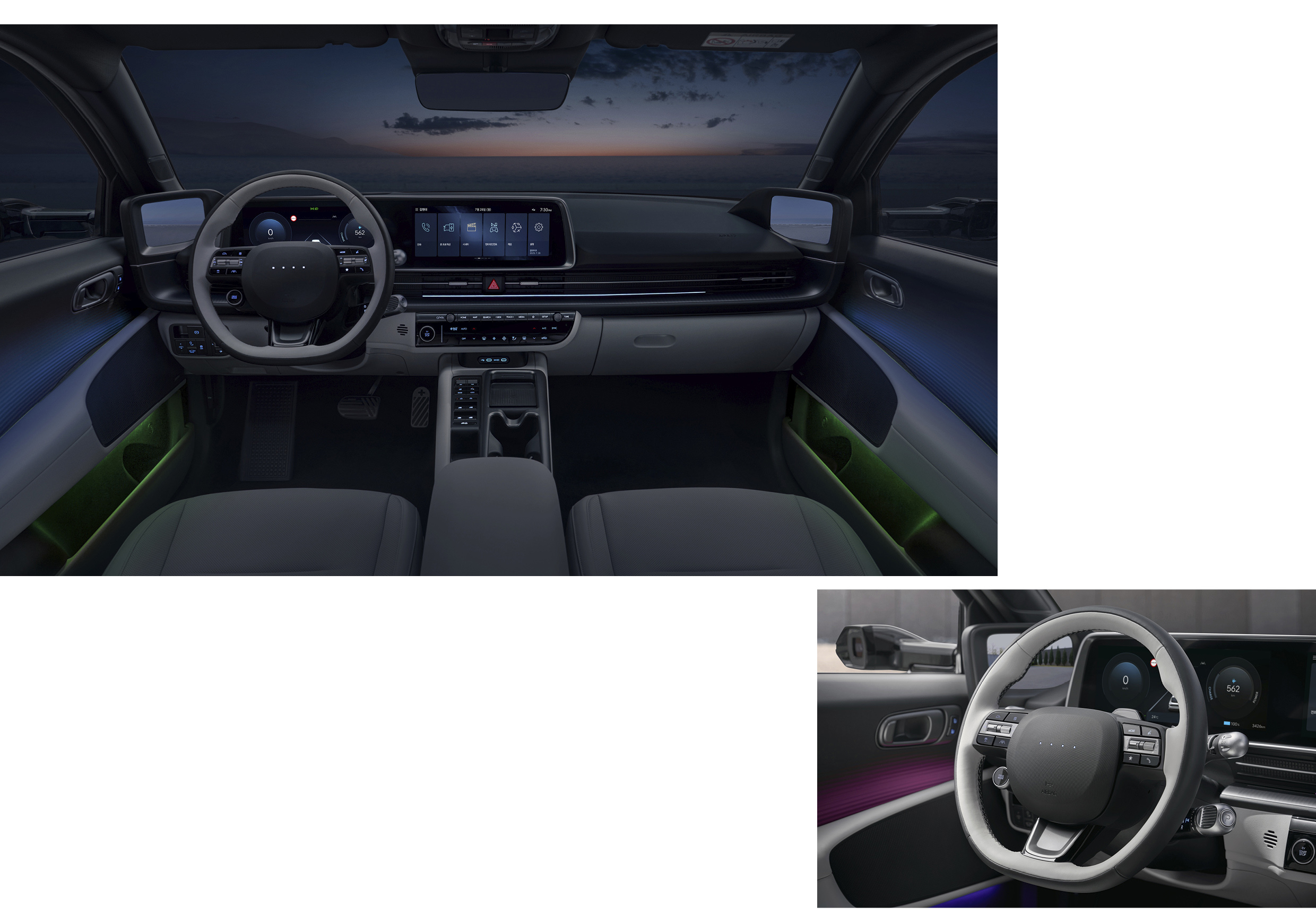 더 뉴 아이오닉 6의 실내 공간