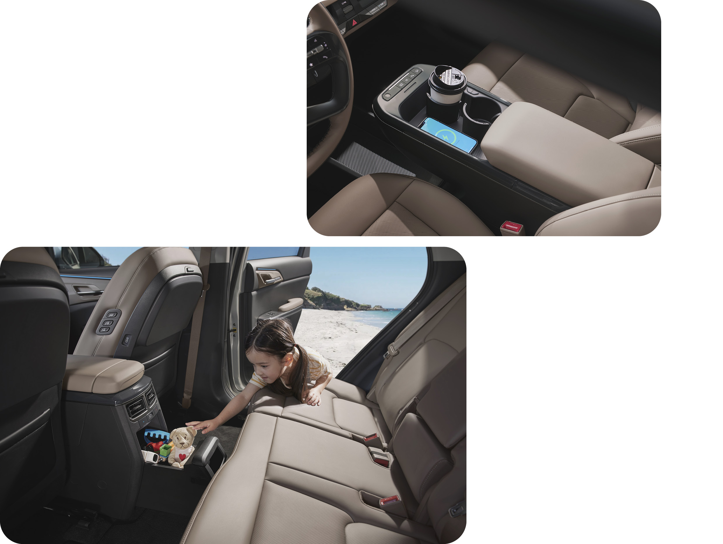 더 기아 EV5의 센터 콘솔