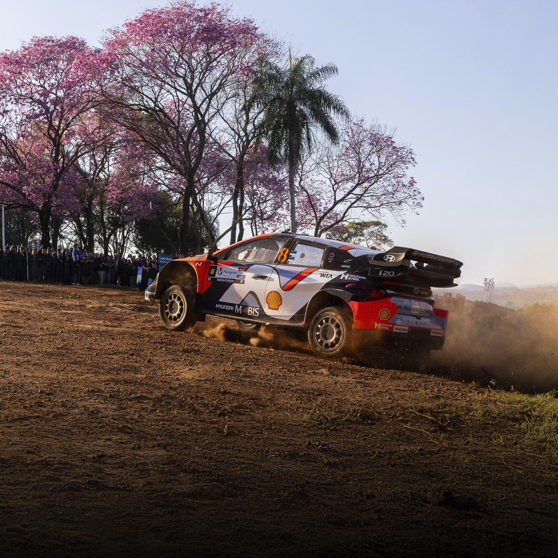 i20 N 랠리1 경주차가 달리고 있는 모습