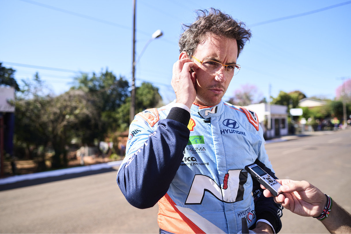 현대팀 티에리 누빌 드라이버의 모습