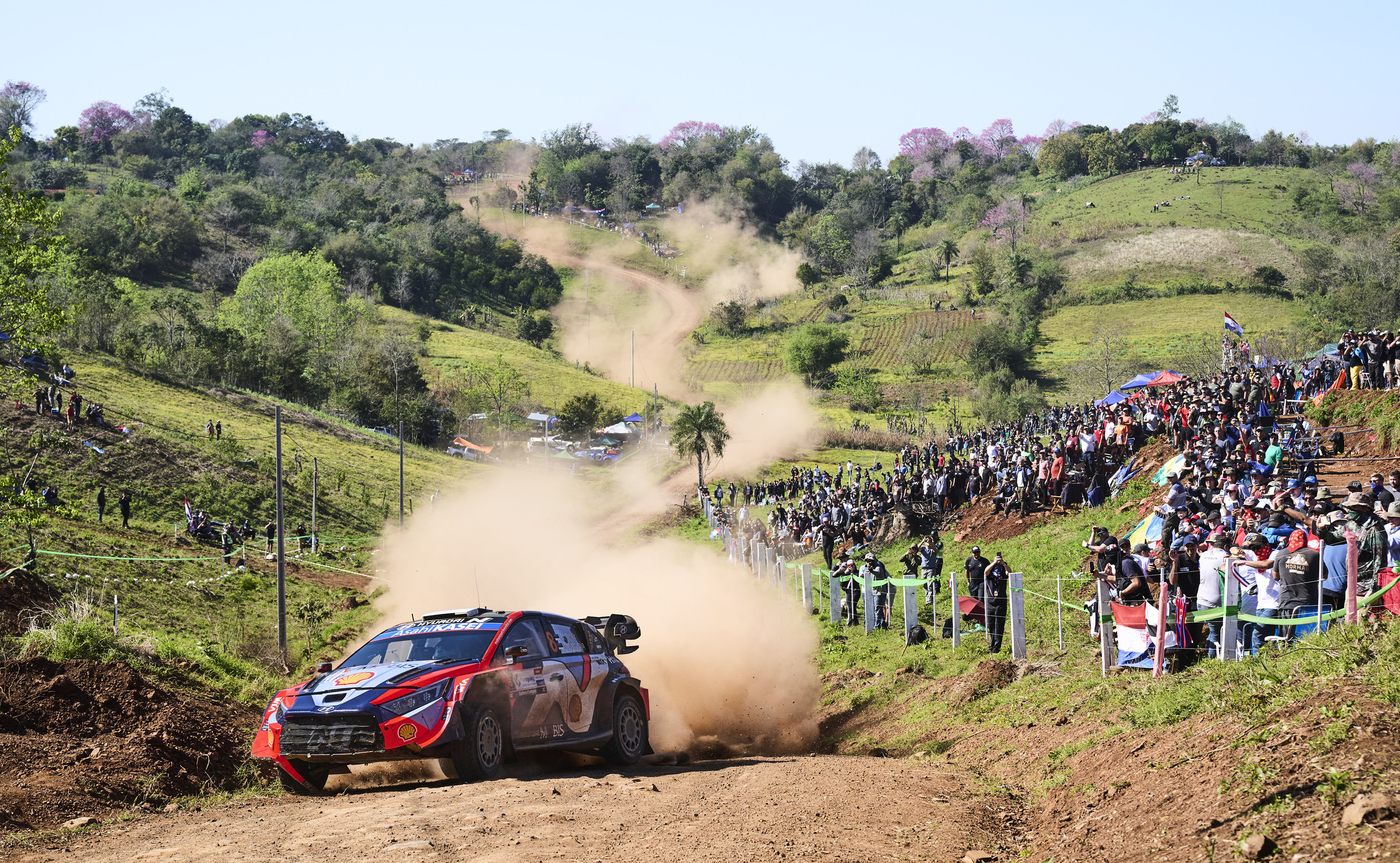 The i20 N Rally1 race car in action