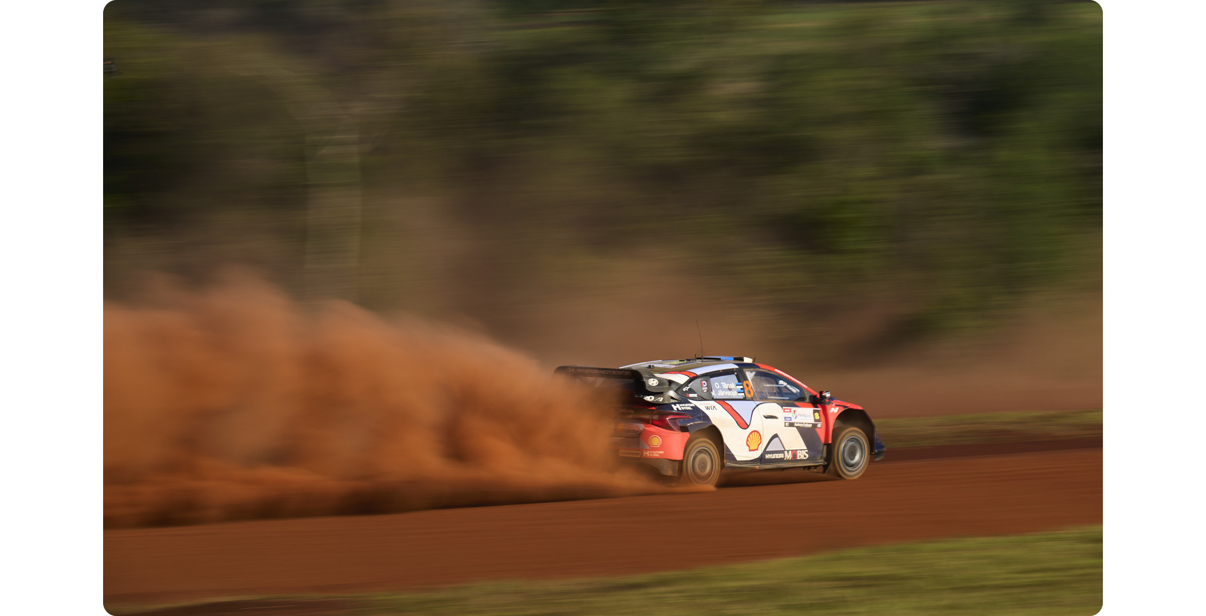 The i20 N Rally1 race car in action