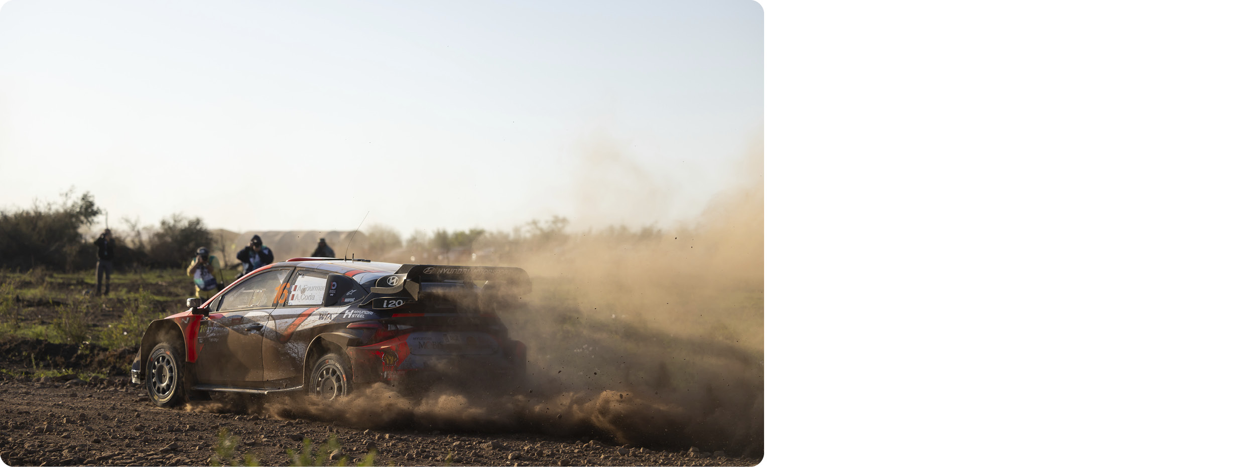 The i20 N Rally1 race car in action