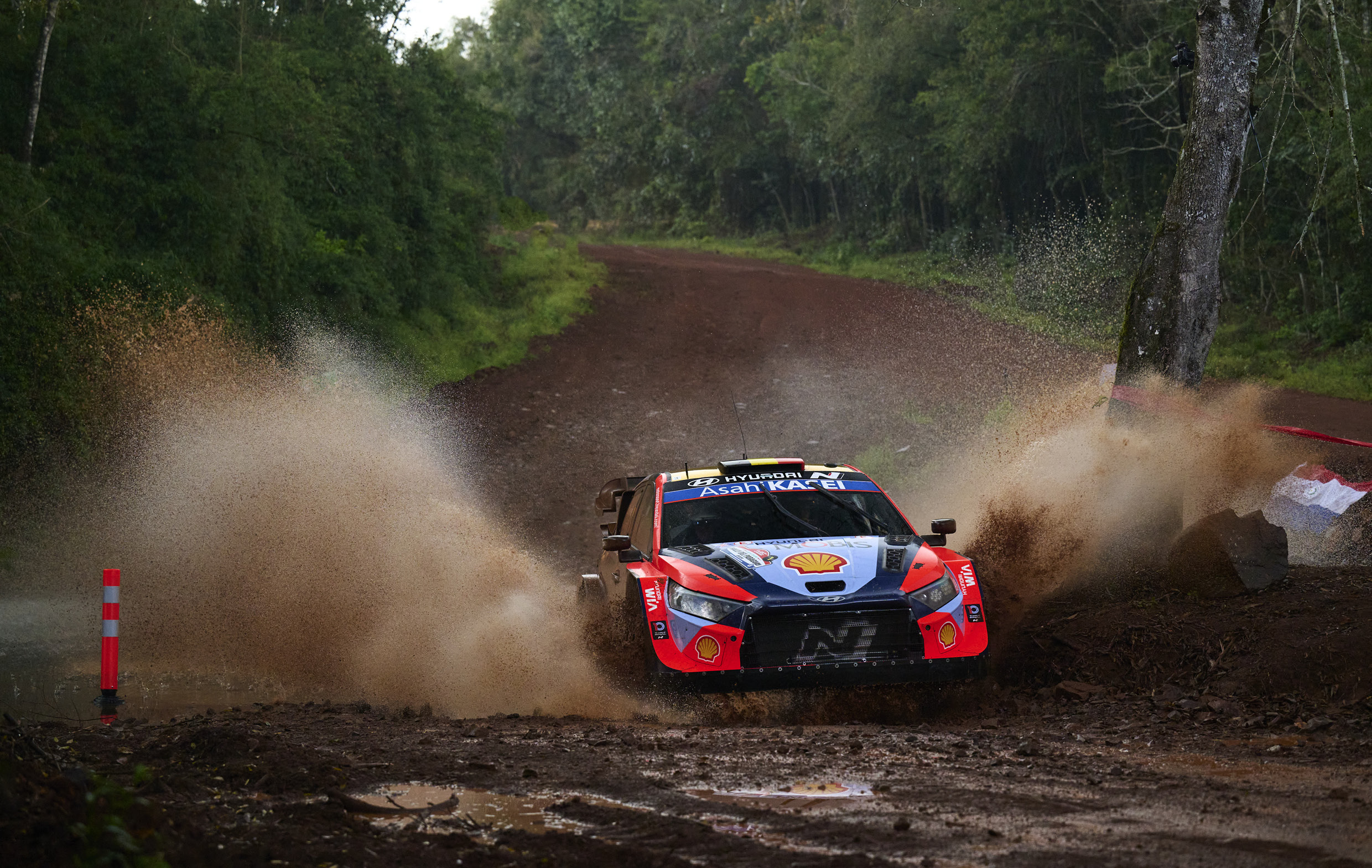 The i20 N Rally1 race car in action