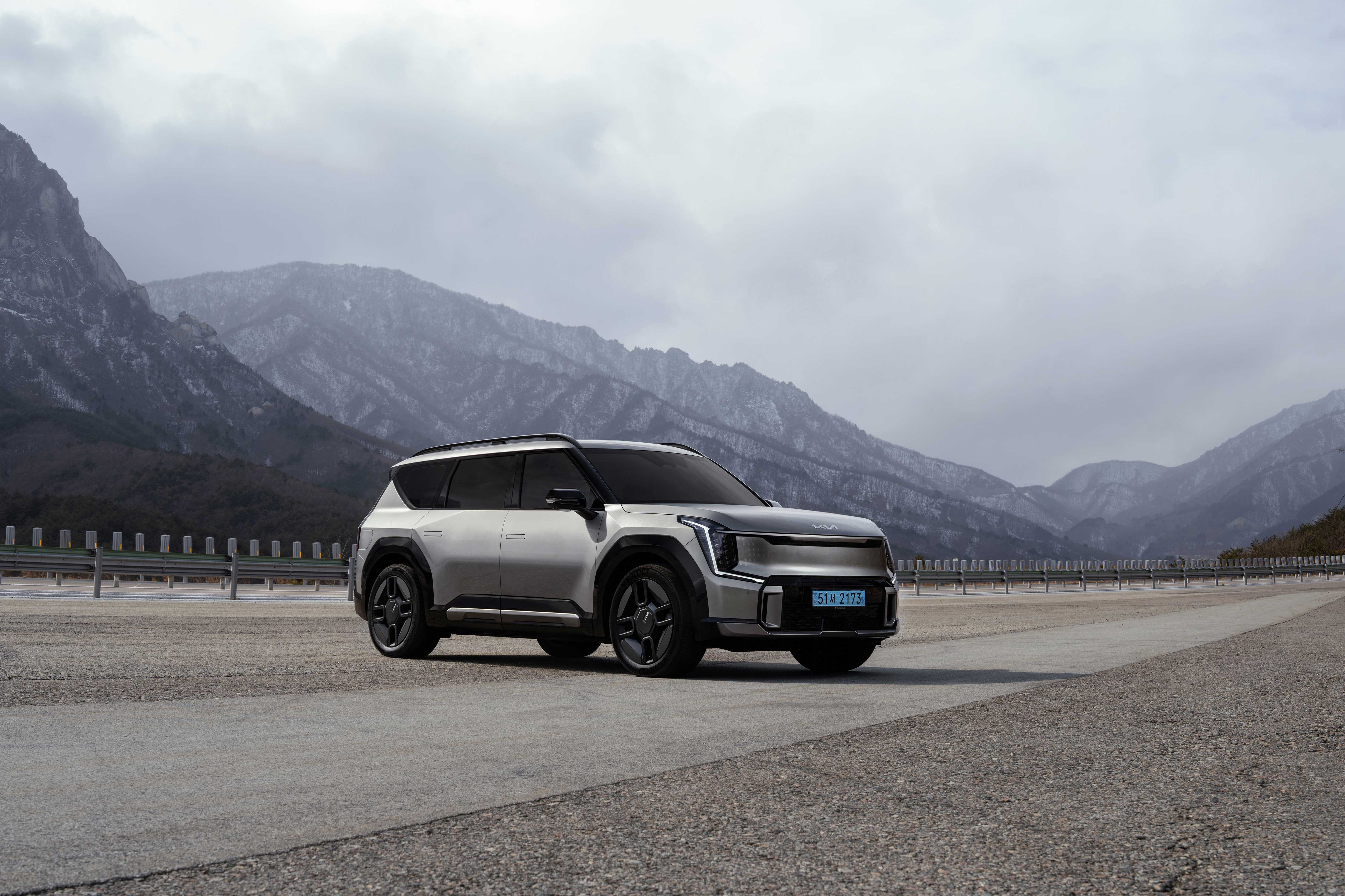 겨울, EV9 GT-Line_전측면