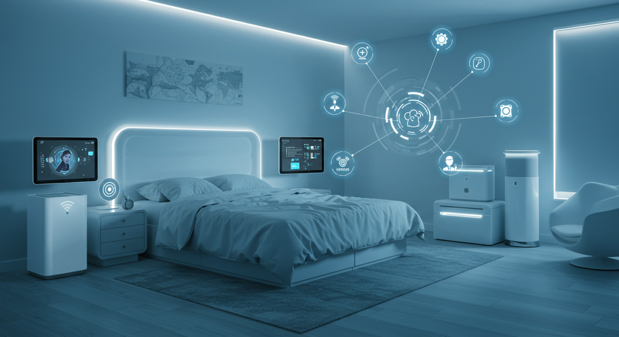 사용자의 수면 패턴을 학습하는 헤이 슬립의 모습