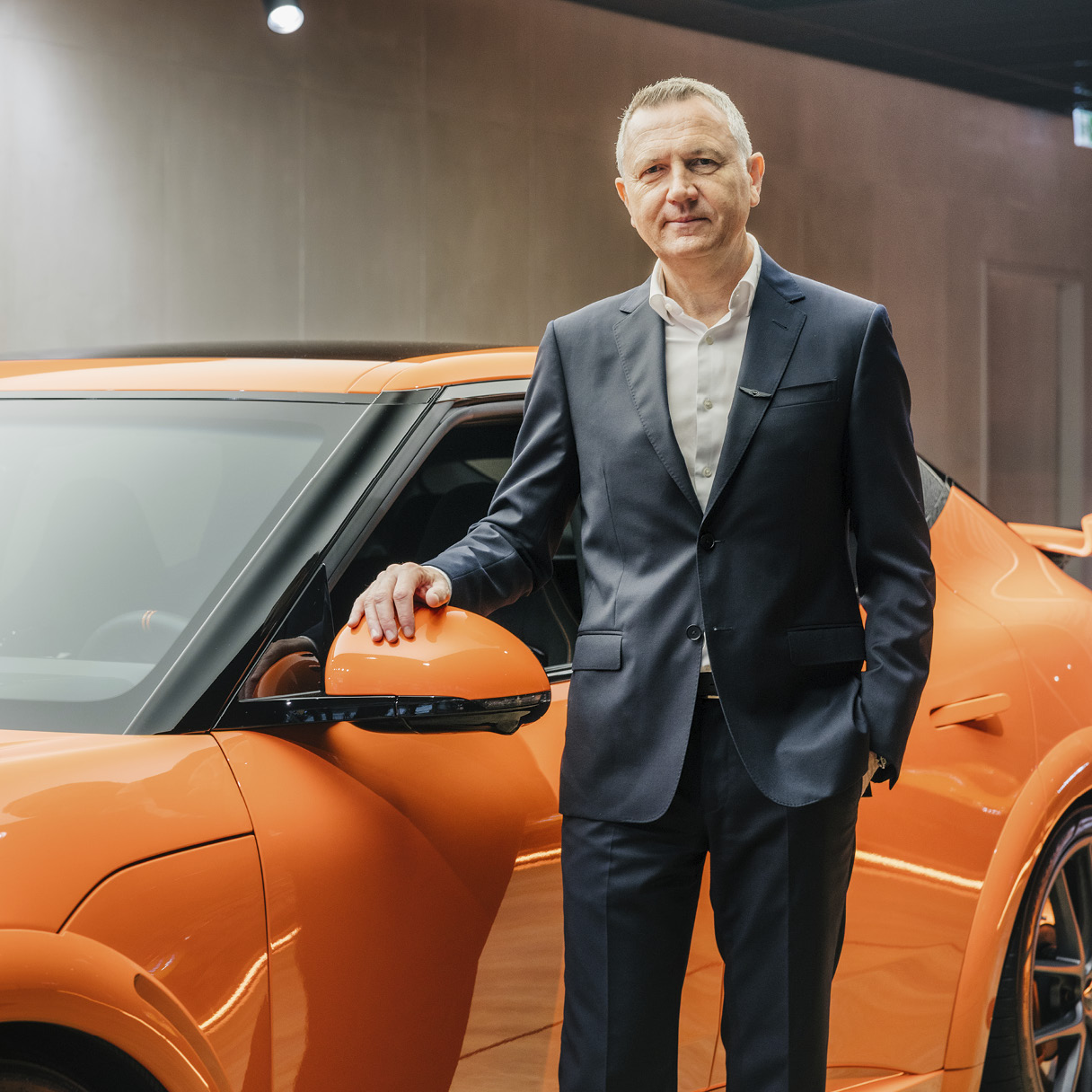 제네시스 유럽법인장 피터 크론슈나블의 모습