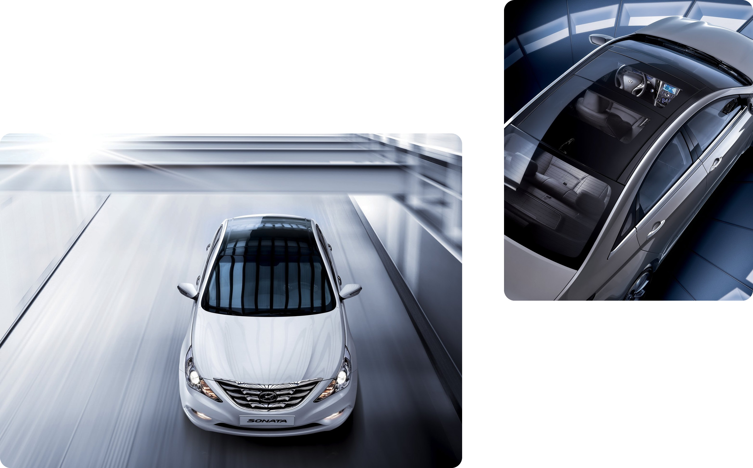 6세대 쏘나타 파노라마 선루프 모습