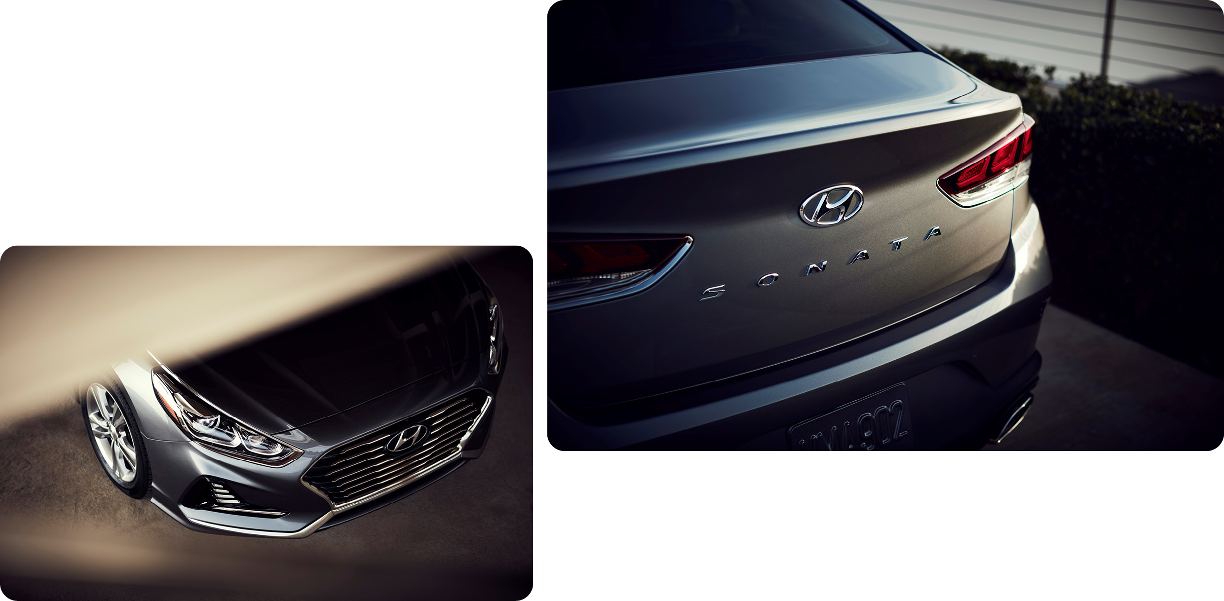 7세대 쏘나타 부분변경 전면 및 후면 클로즈업 모습