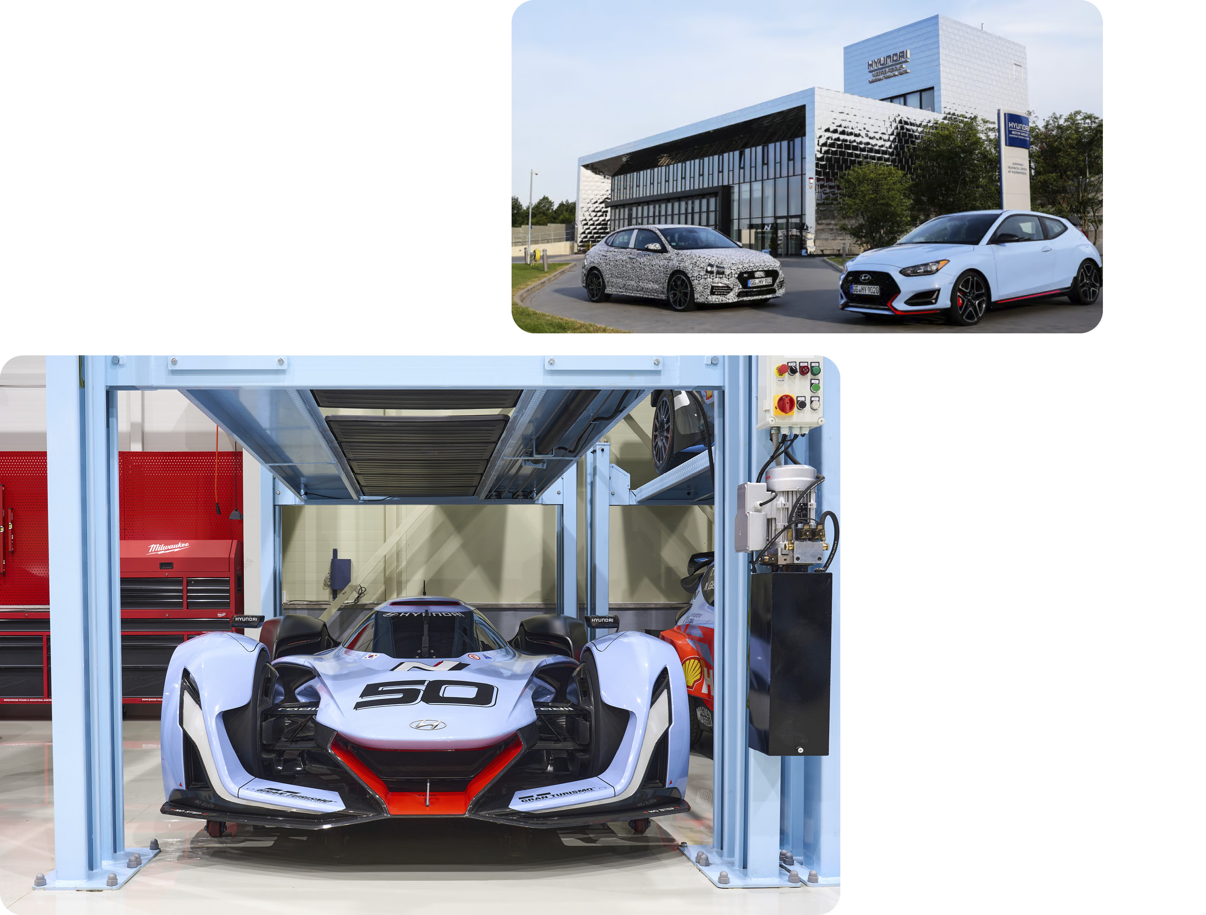 The N 2025 Vision Gran Turismo and the Hyundai Motor Europe Technical Center in Nürburgring, Germany