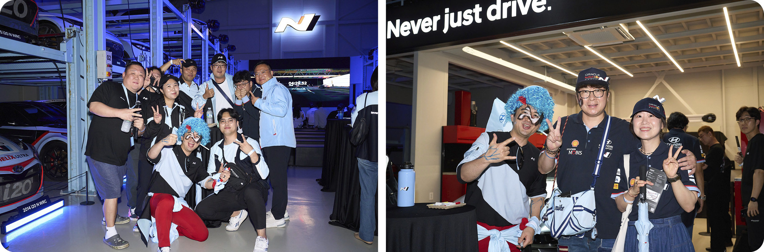 Visitors to the N Archive taking commemorative photos