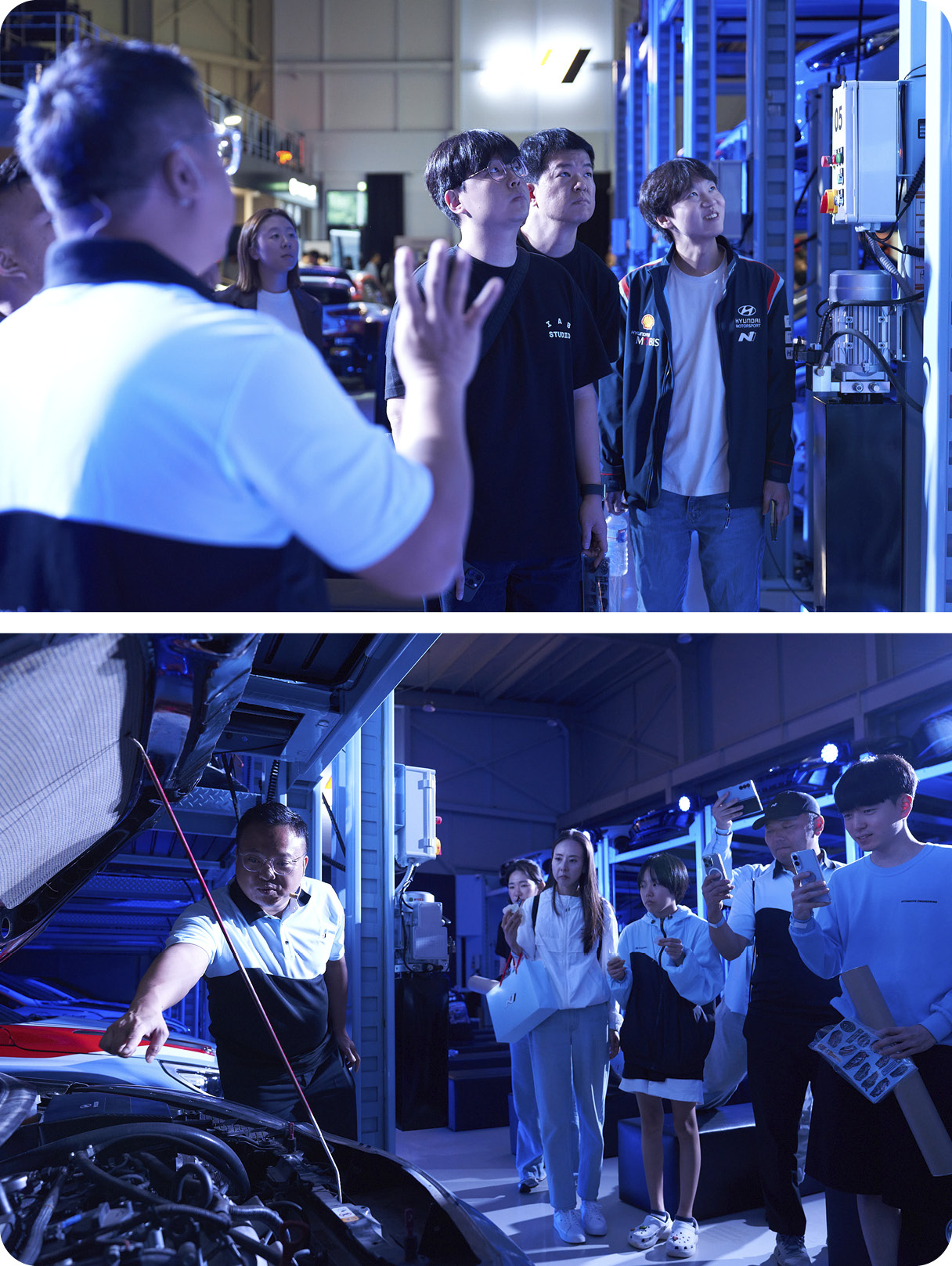 Visitors to the N Archive on a docent tour