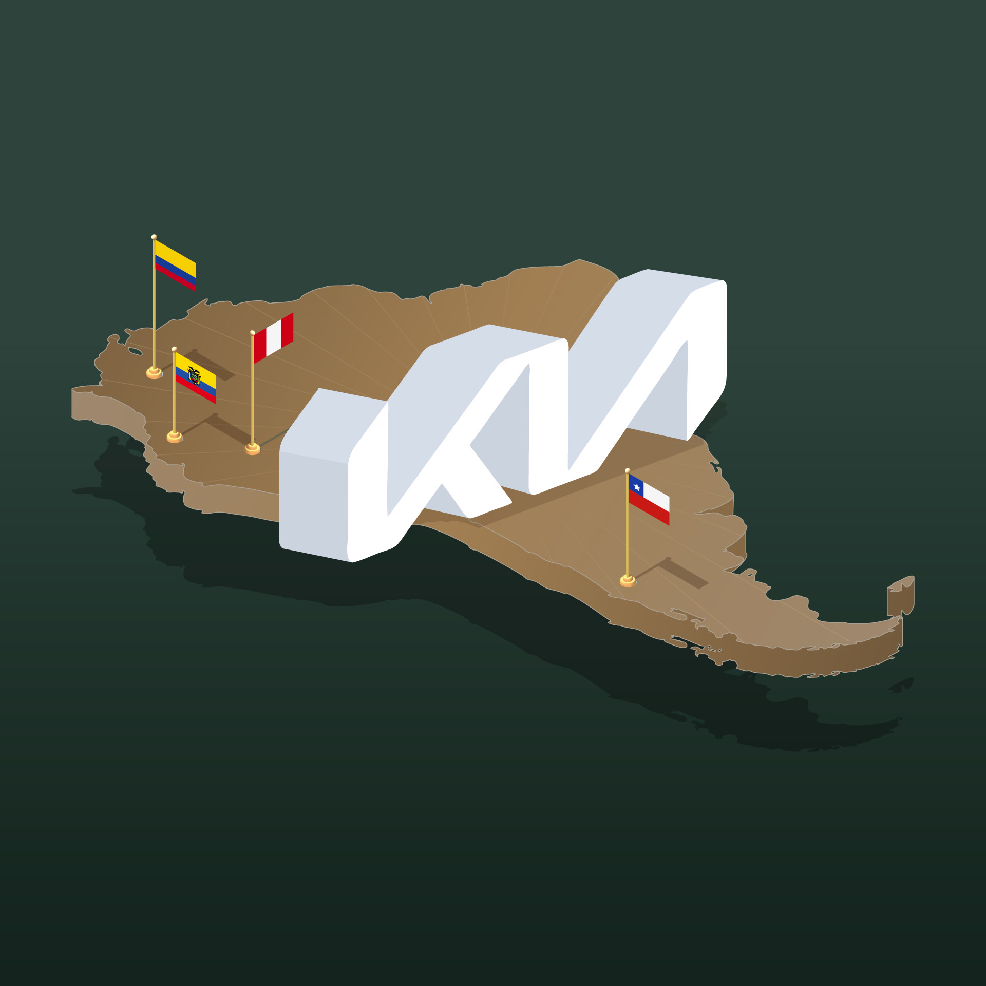 Image that expresses Kia's targeting of the Latin American market